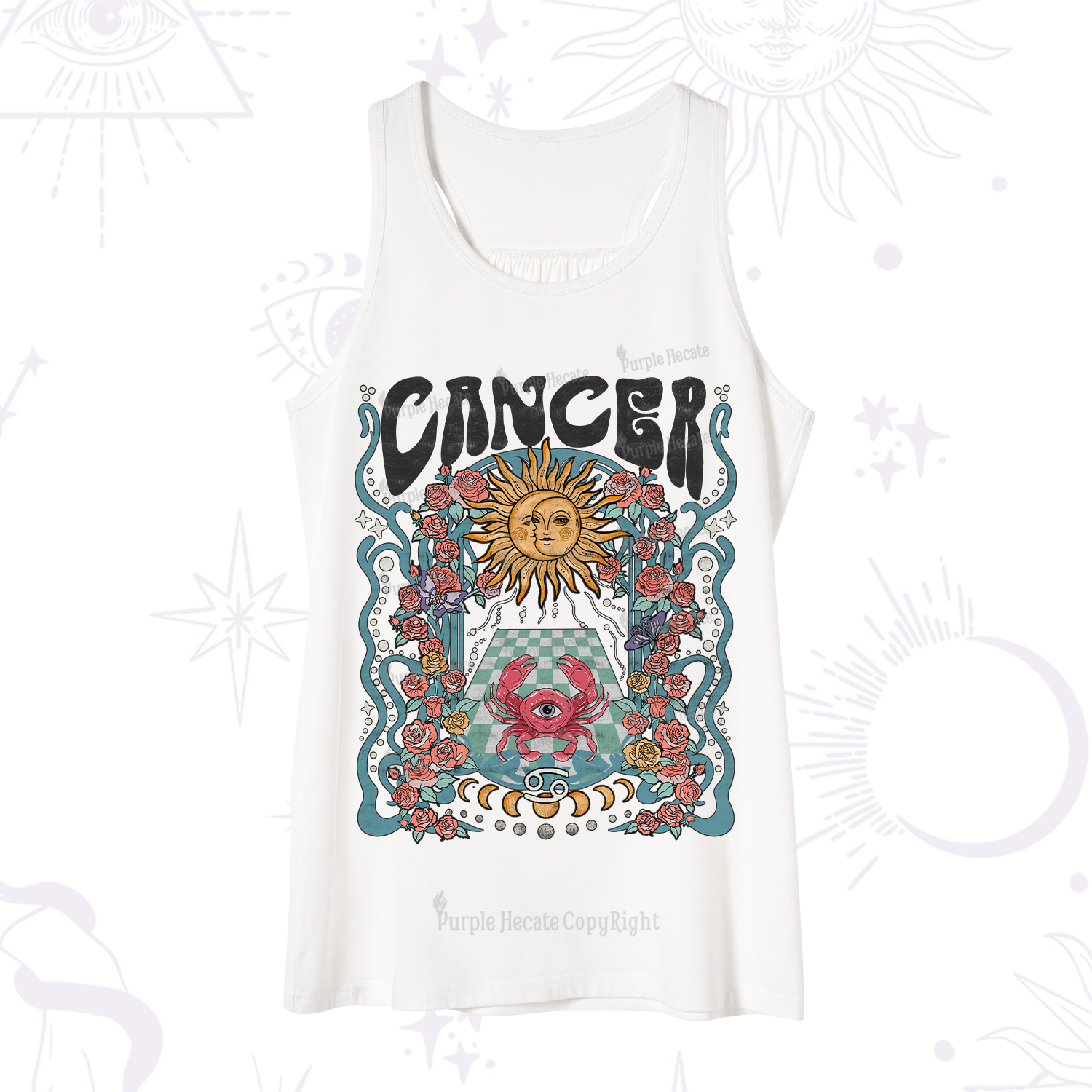 Purplehecate Cancer Spirit Zodiac Tank