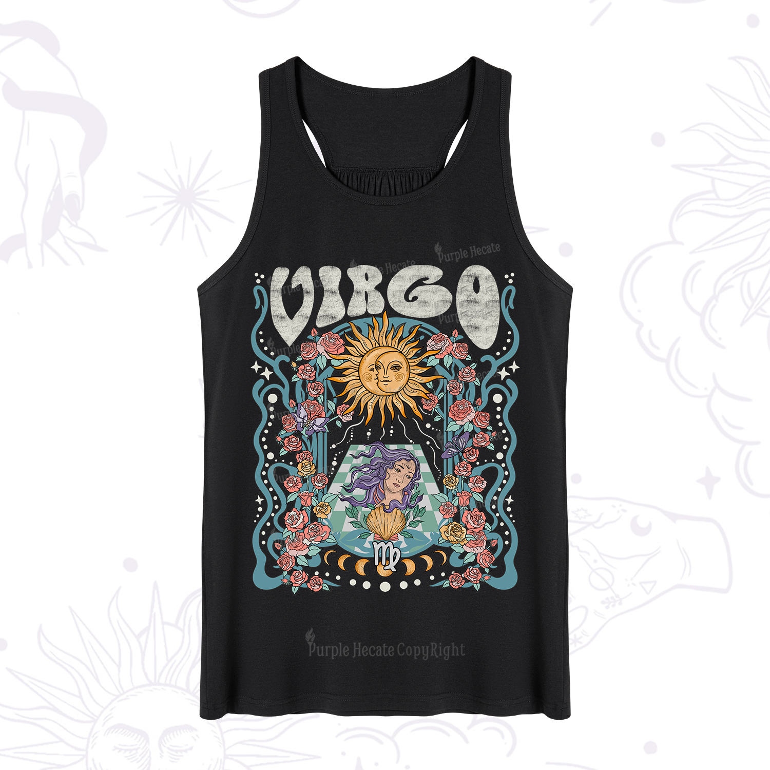 Purplehecate Virgo Spirit Zodiac Tank