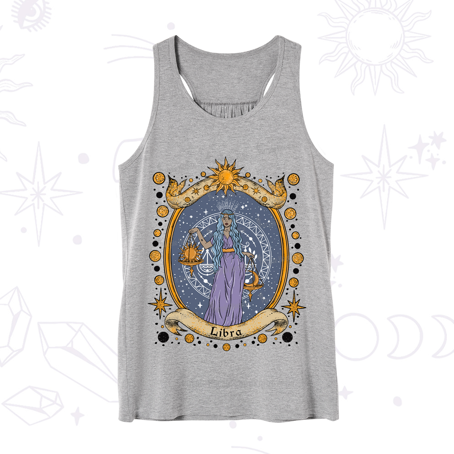 Purplehecate Celestial Libra Zodiac Tank