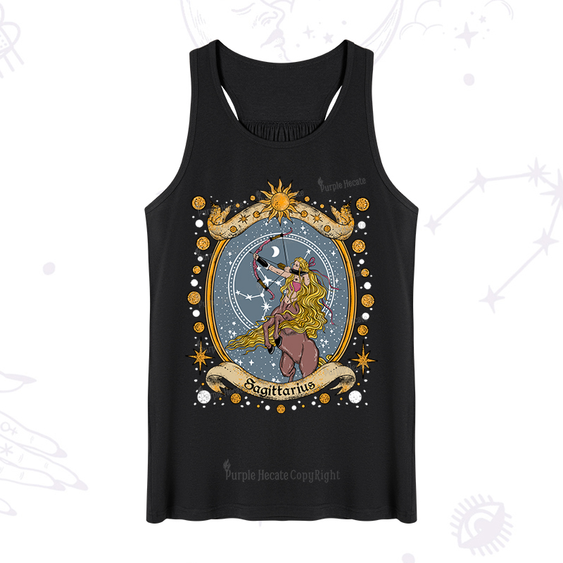 Purplehecate Celestial Sagittarius Zodiac Tank