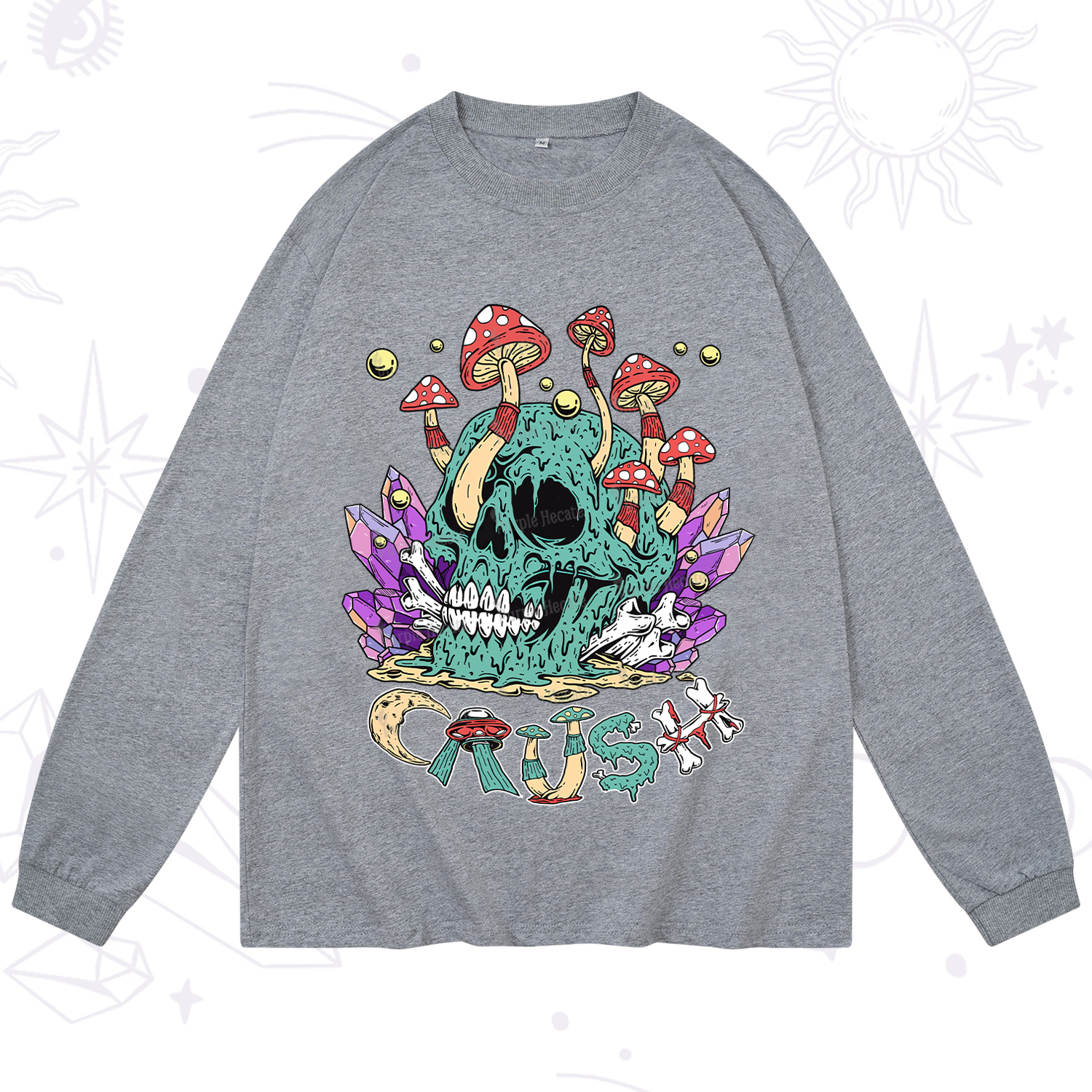 Purplehecate Magic Skeleton Long Sleeve T-Shirt