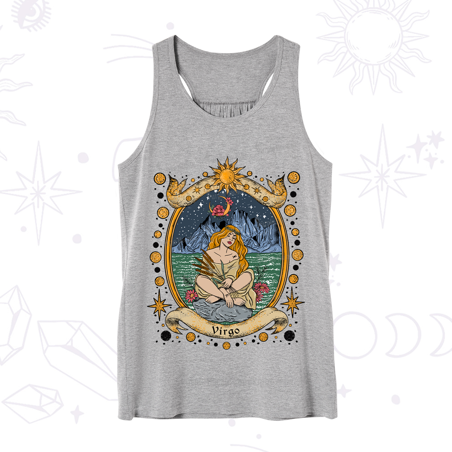 Purplehecate Celestial Virgo Zodiac Tank