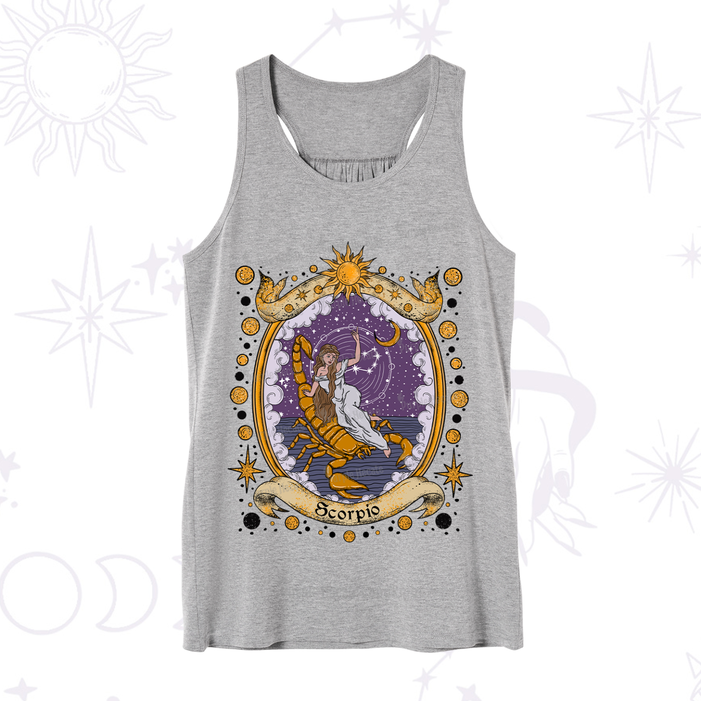 Purplehecate Celestial Scorpio Zodiac Tank