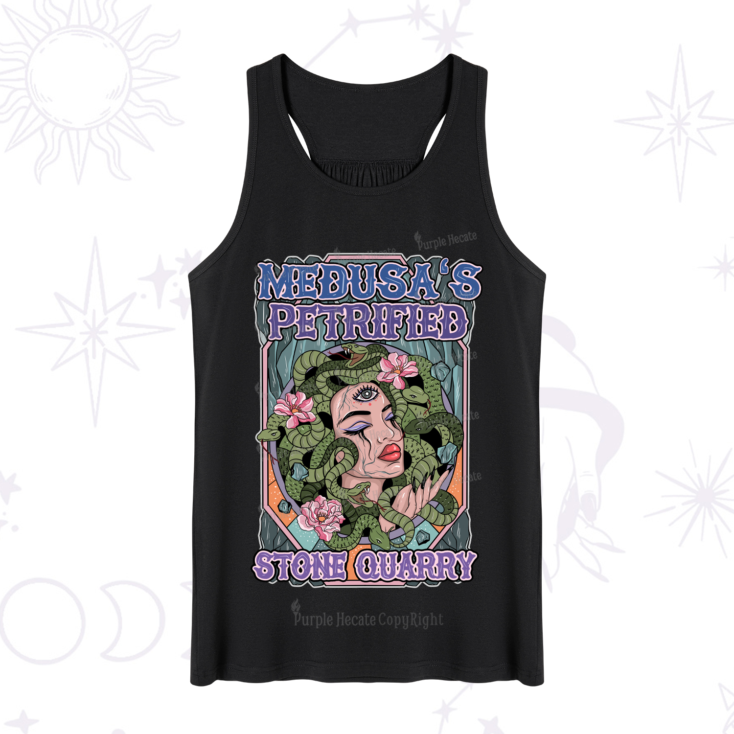 Purplehecate The Gorgon With Snake Hair Medusa Tank