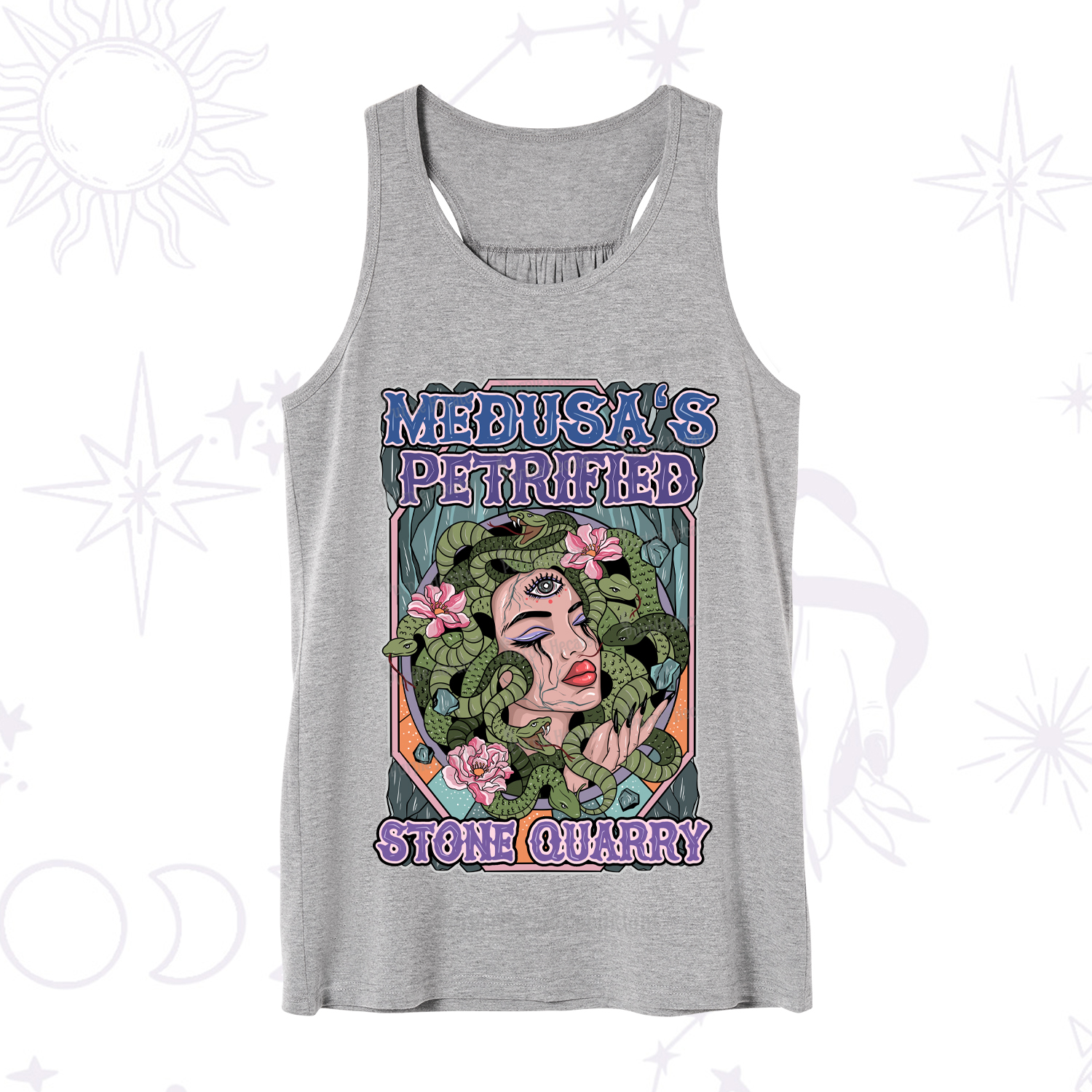 Purplehecate The Gorgon With Snake Hair Medusa Tank