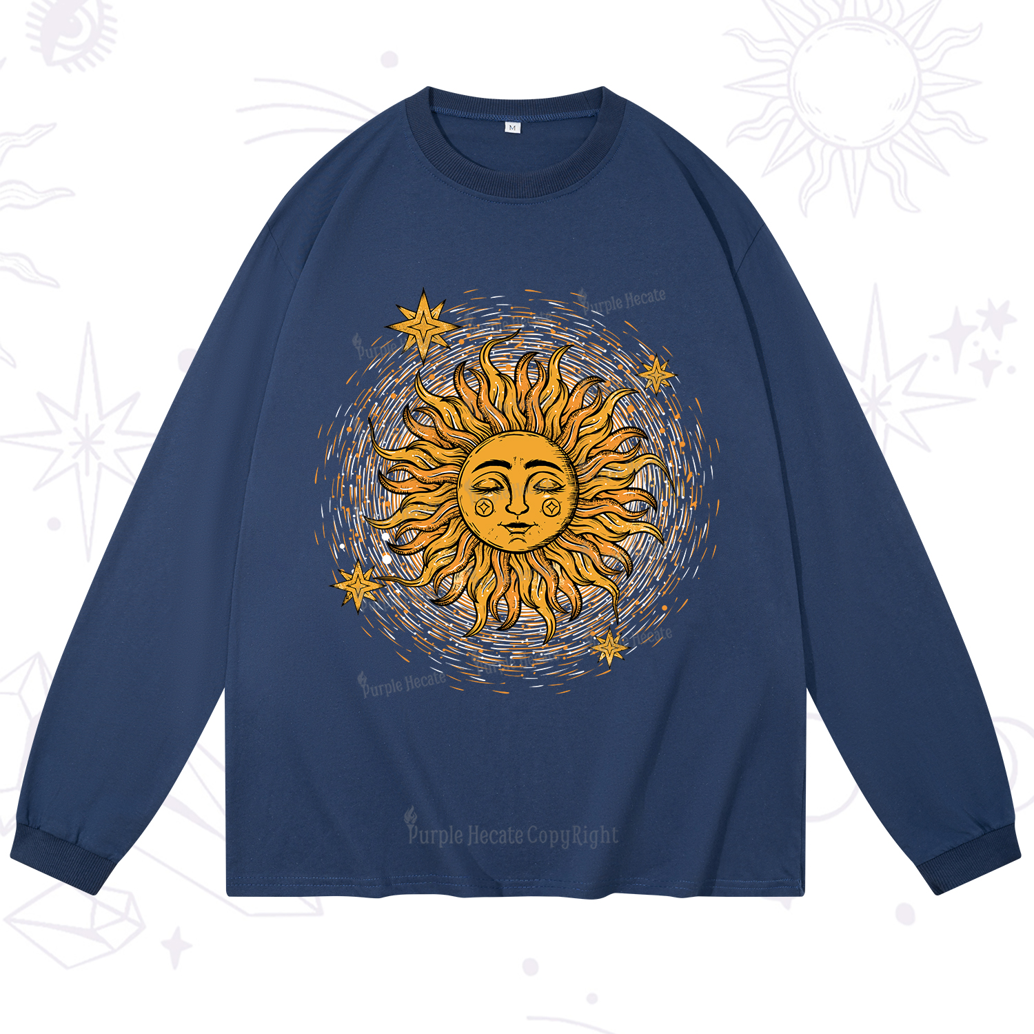 Purplehecate Celestial Sun Long Sleeve T-Shirt