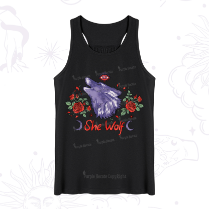Purplehecate Moon Wolf Tank