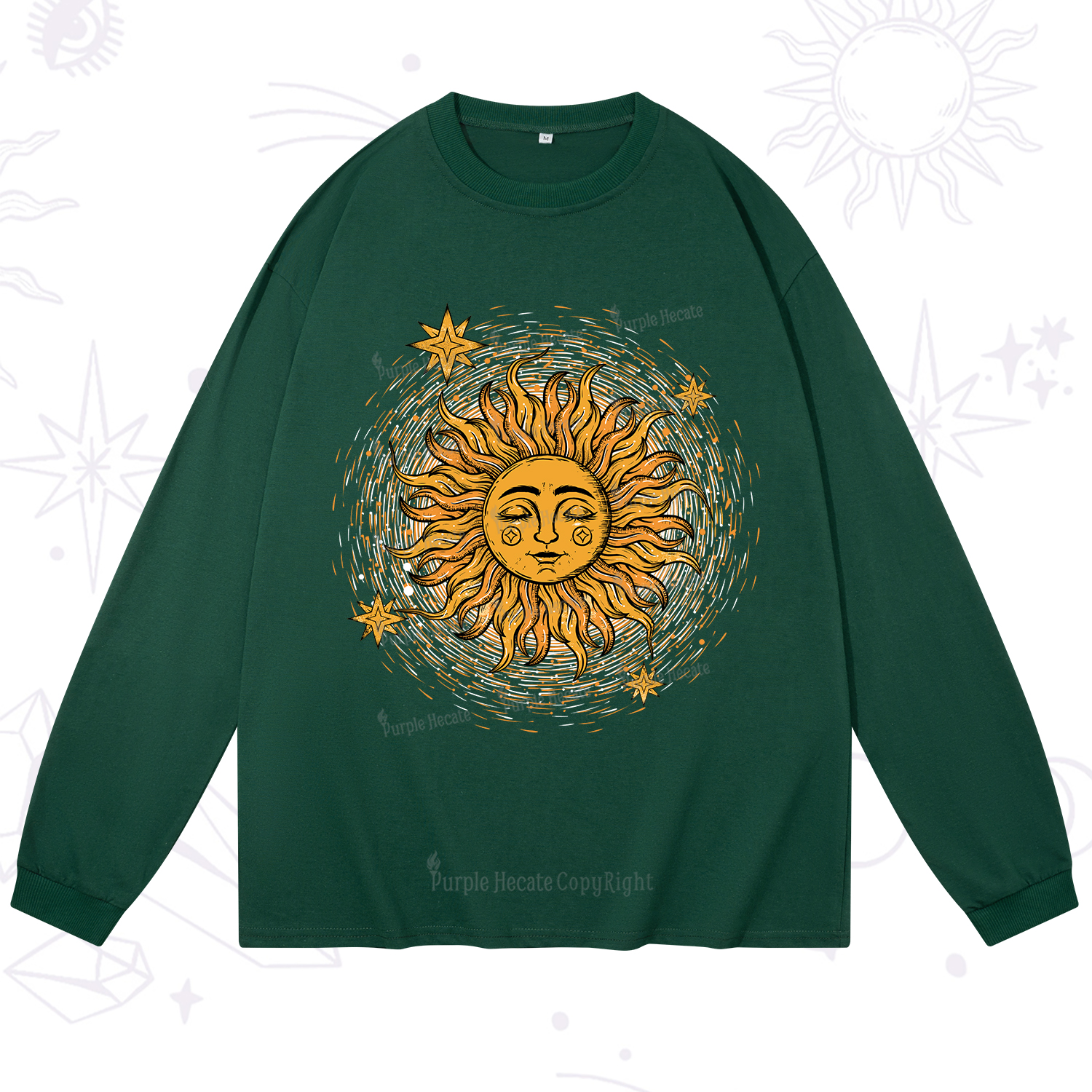 Purplehecate Celestial Sun Long Sleeve T-Shirt