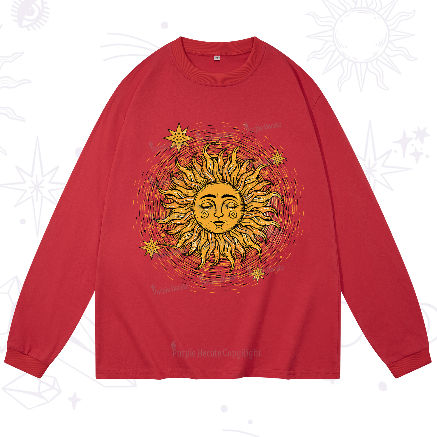 Purplehecate Celestial Sun Long Sleeve T-Shirt