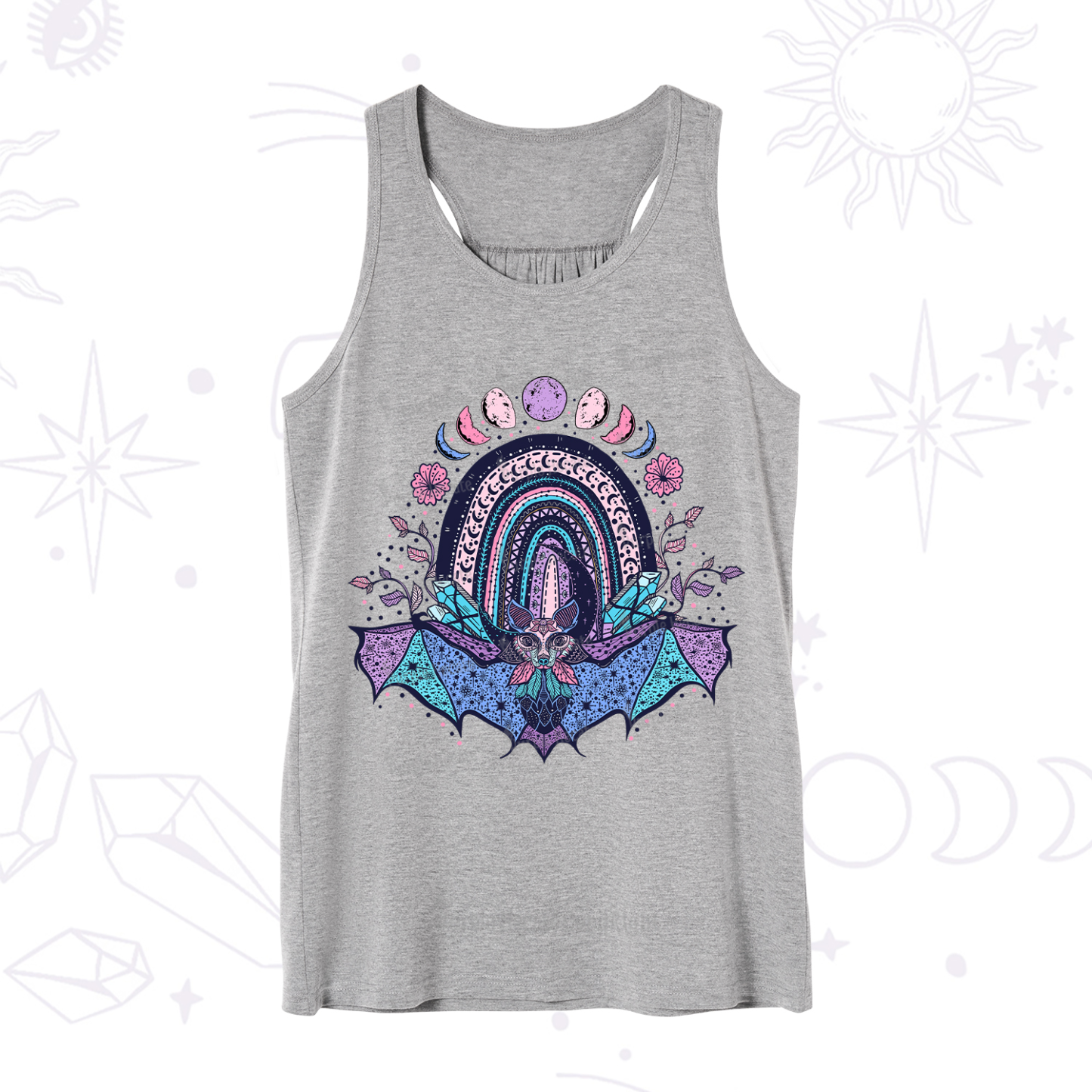 Purplehecate Moon Phase Bat Tank