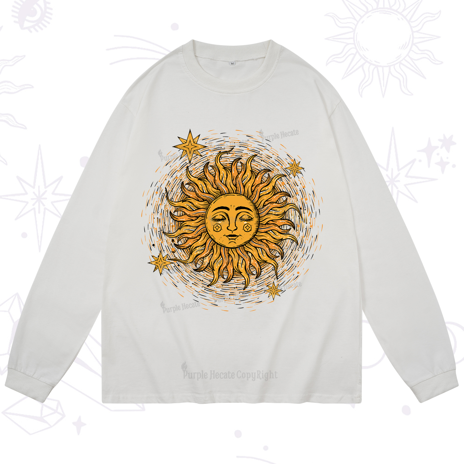 Purplehecate Celestial Sun Long Sleeve T-Shirt