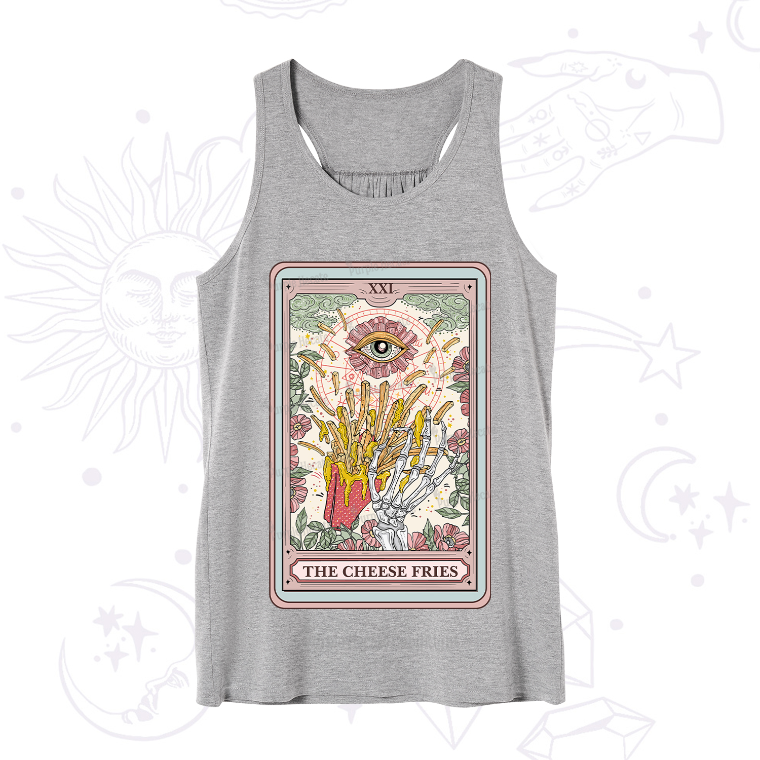Purplehecate The Cheese Fries Tarot Tank