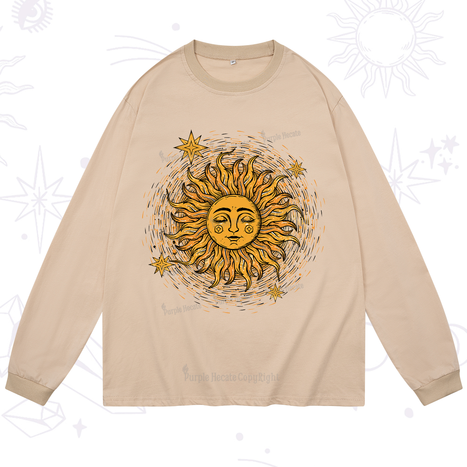 Purplehecate Celestial Sun Long Sleeve T-Shirt