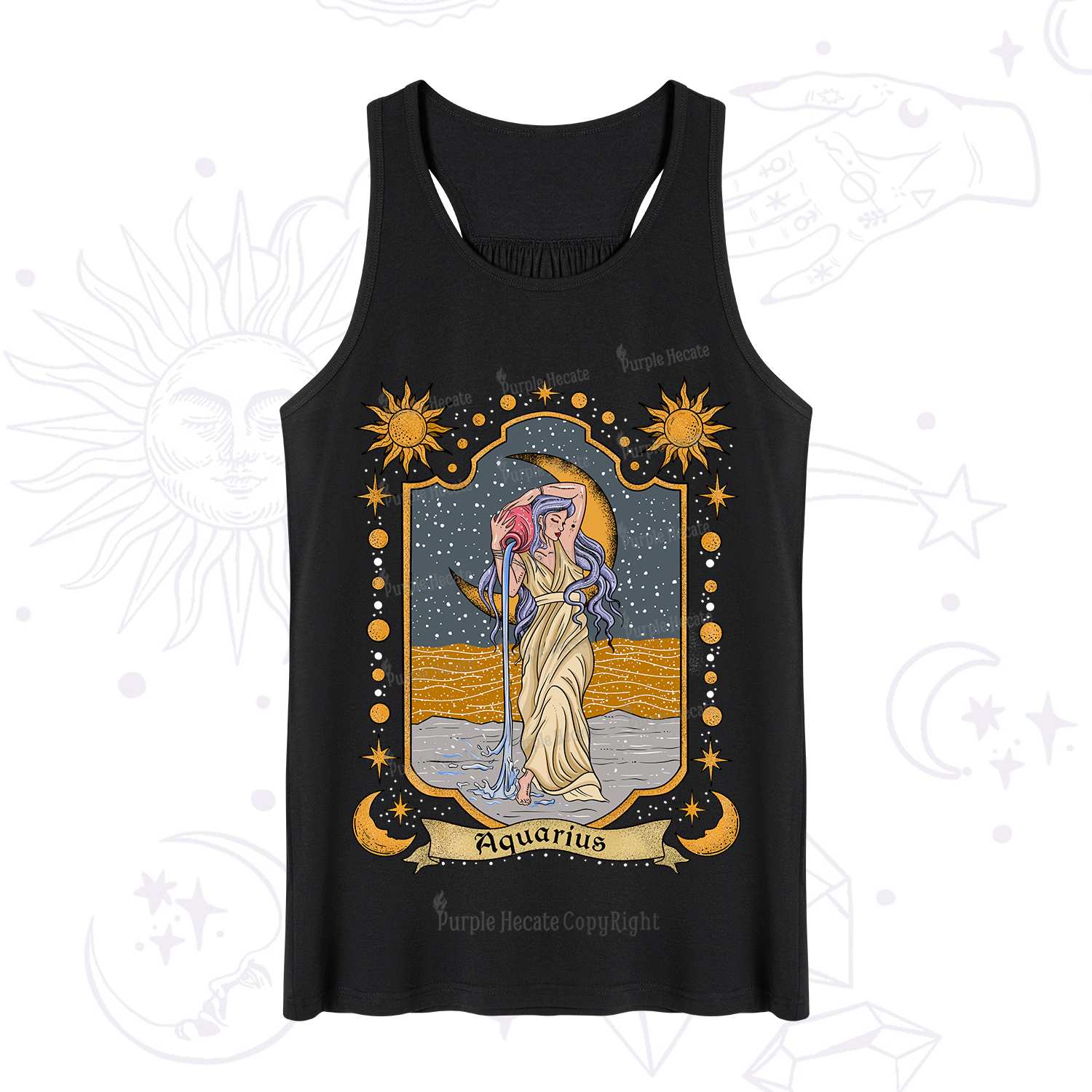 Purplehecate Aquarius Zodiac Tank