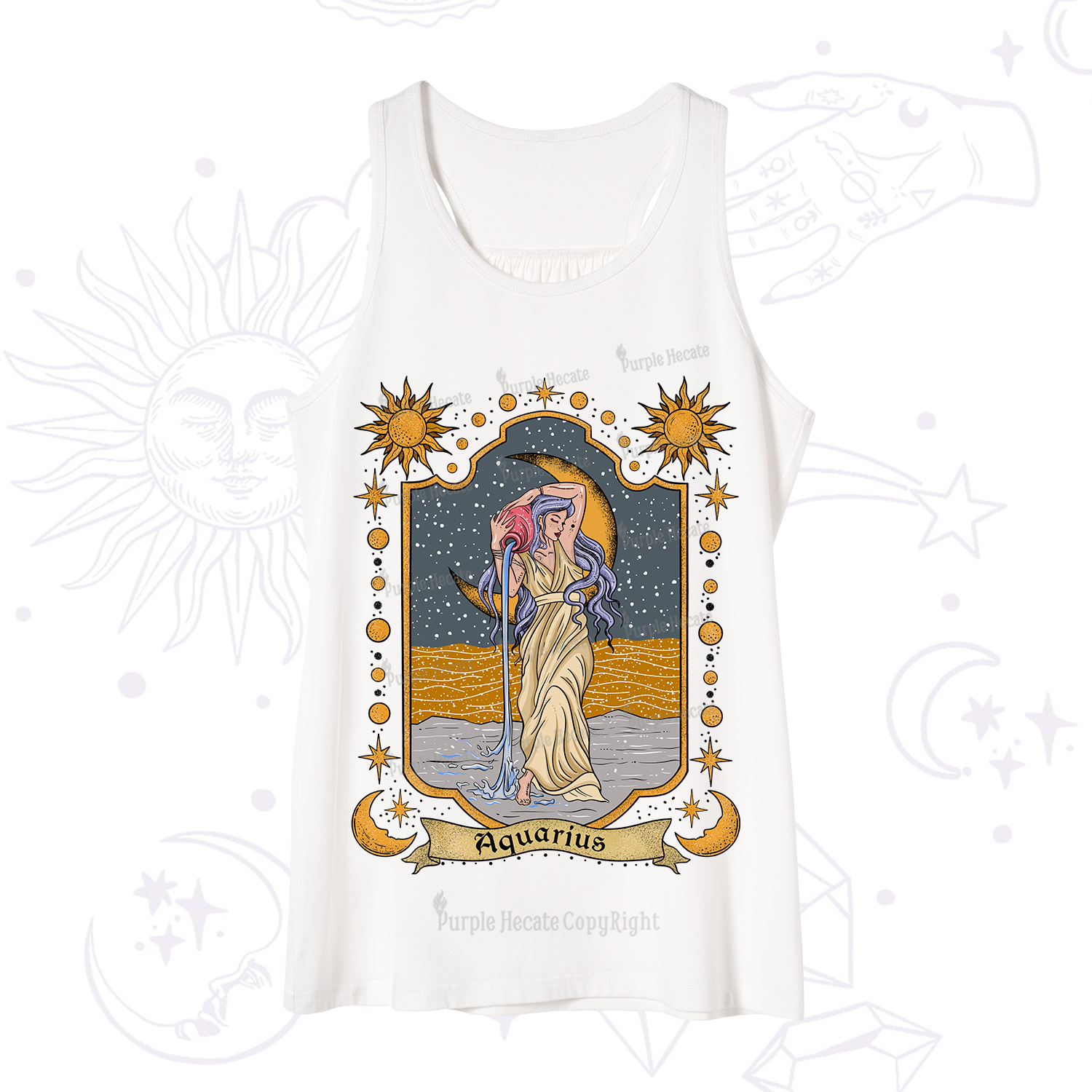 Purplehecate Aquarius Zodiac Tank