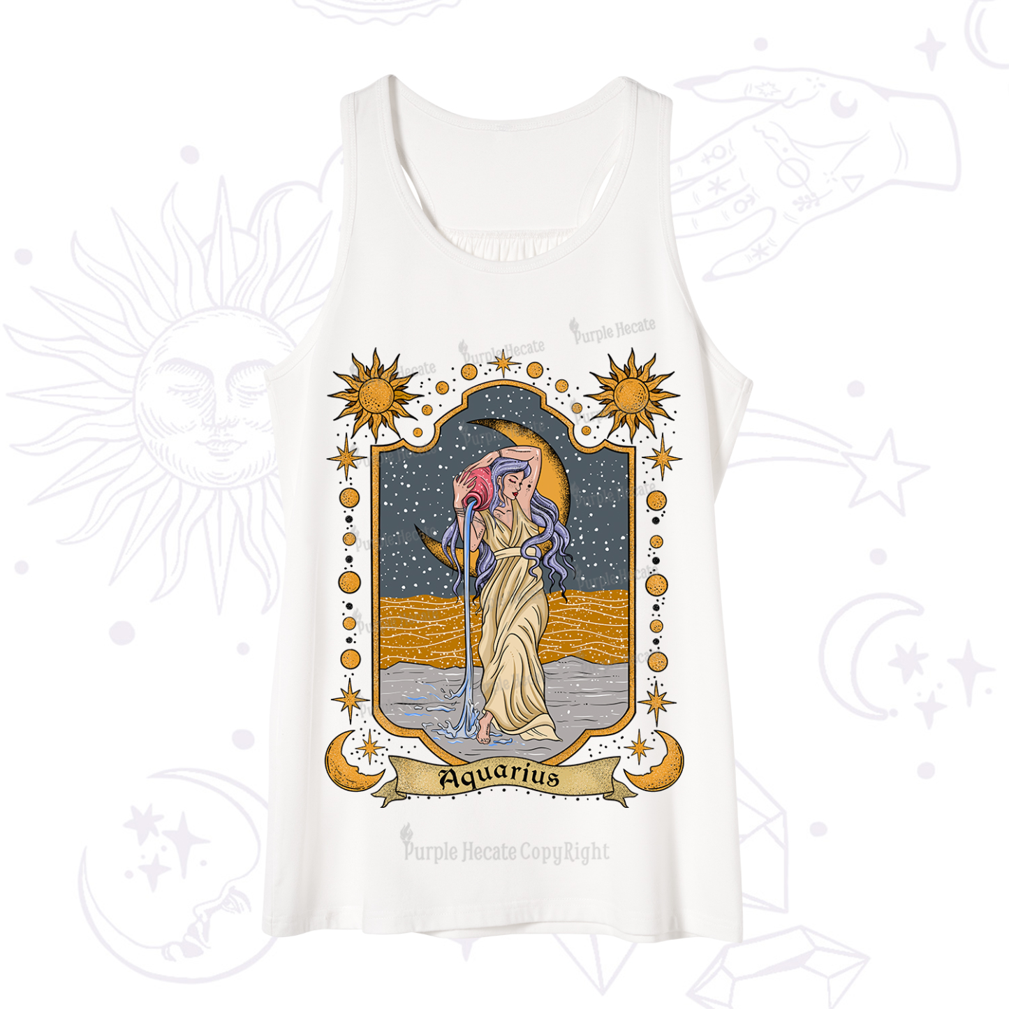 Purplehecate Aquarius Zodiac Tank