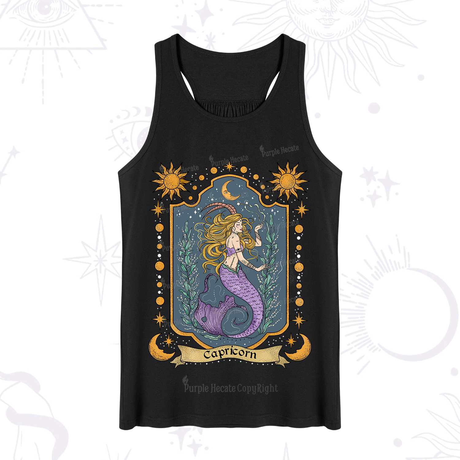 Purplehecate Capricorn Zodiac Tank