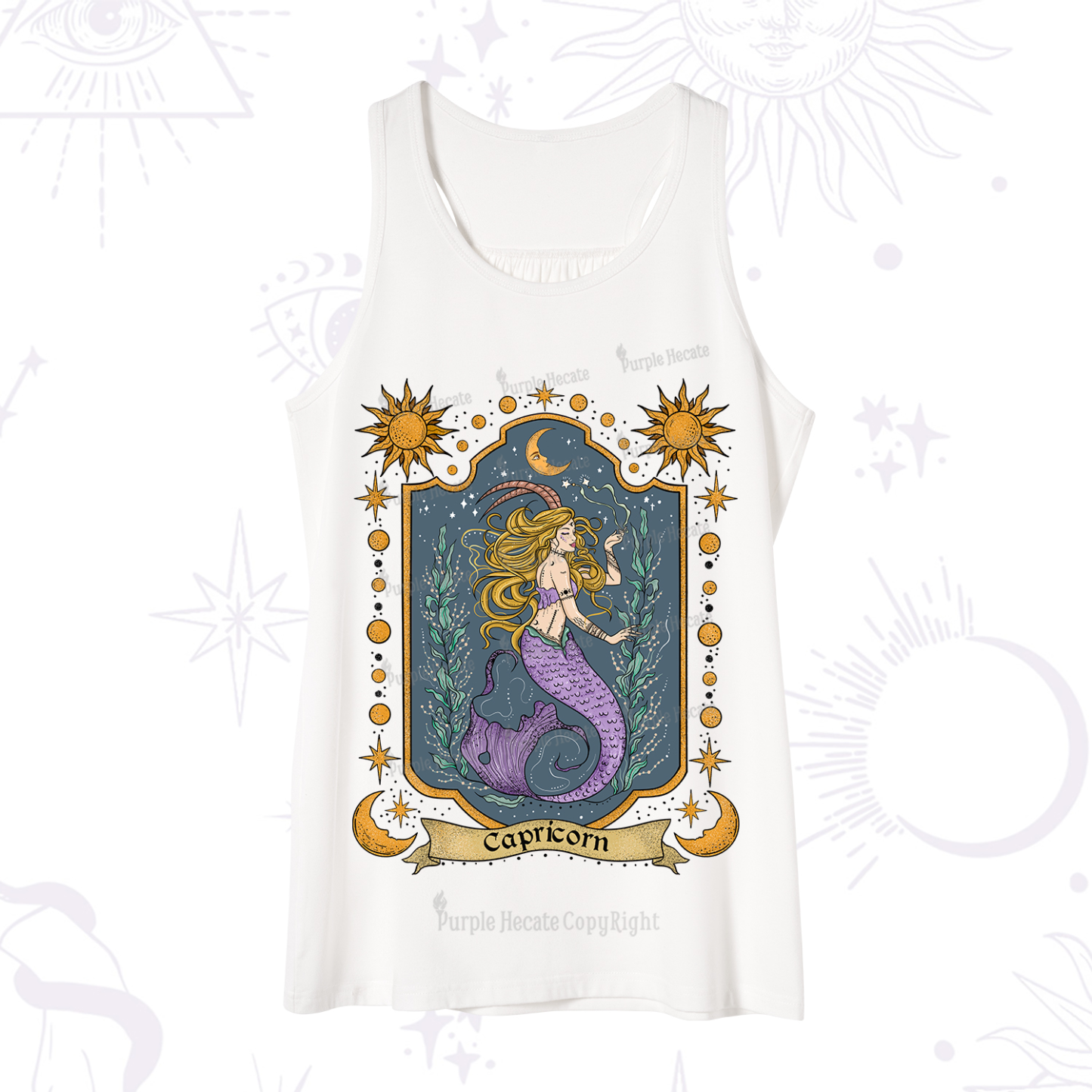 Purplehecate Capricorn Zodiac Tank