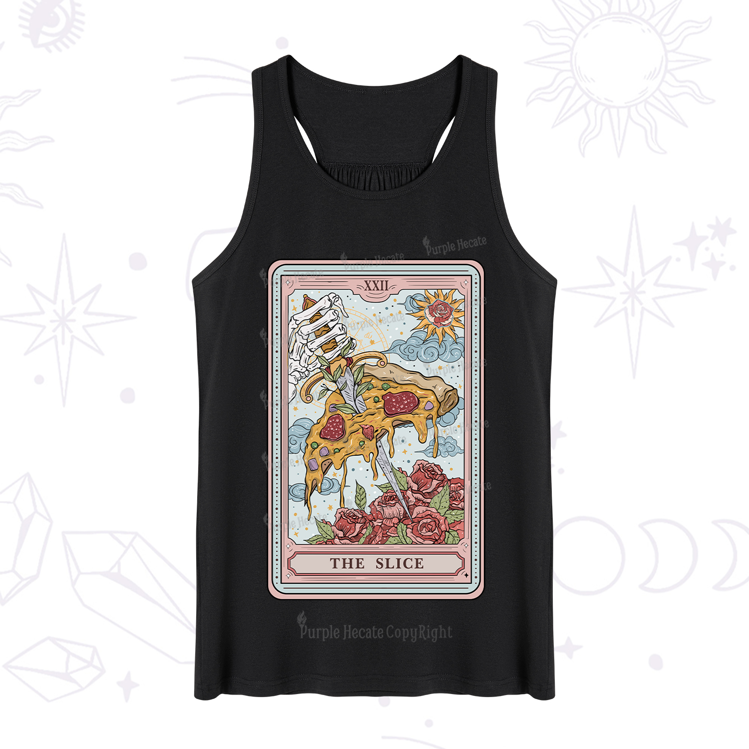 Purplehecate The Slice Food Tarot Tank