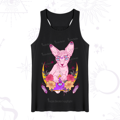 Purplehecate Moon Phase Cat Tank