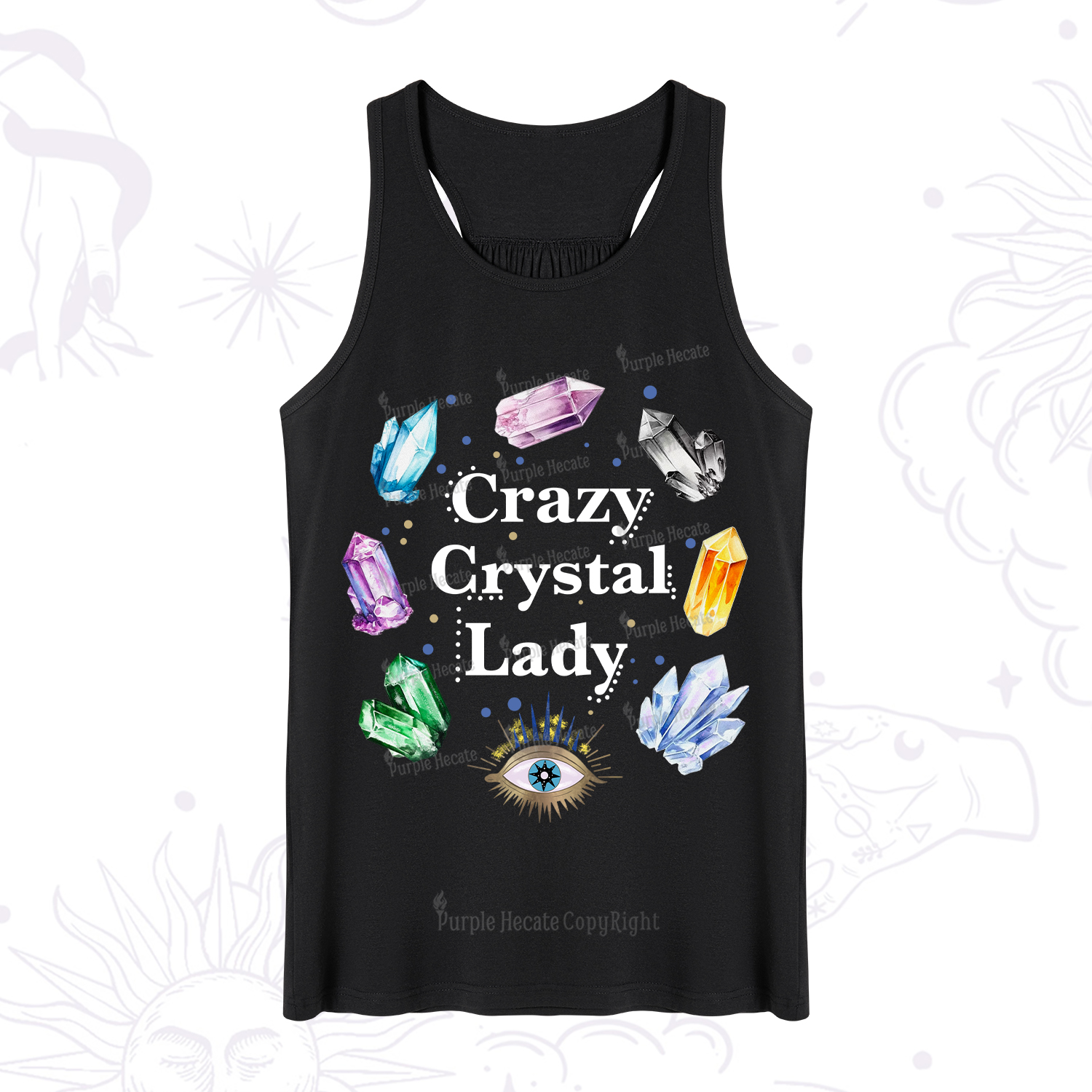 Purplehecate Crazy Crystal Lady Tank