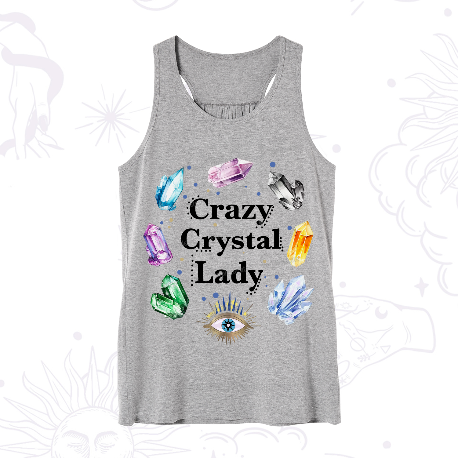 Purplehecate Crazy Crystal Lady Tank