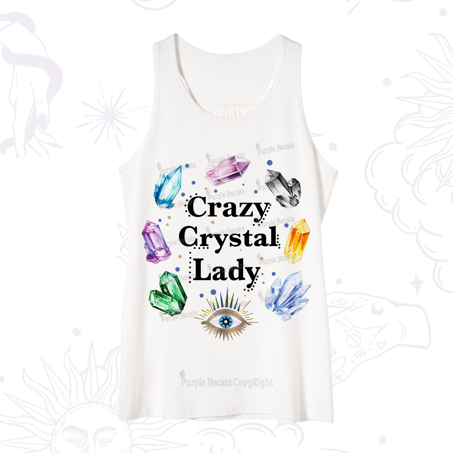 Purplehecate Crazy Crystal Lady Tank