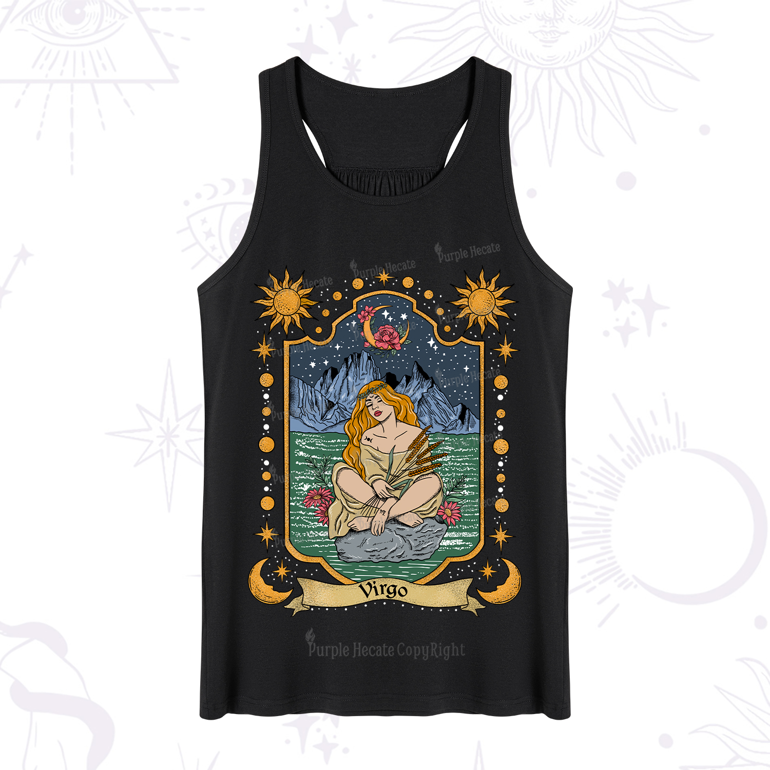 Purplehecate Virgo Zodiac Tank