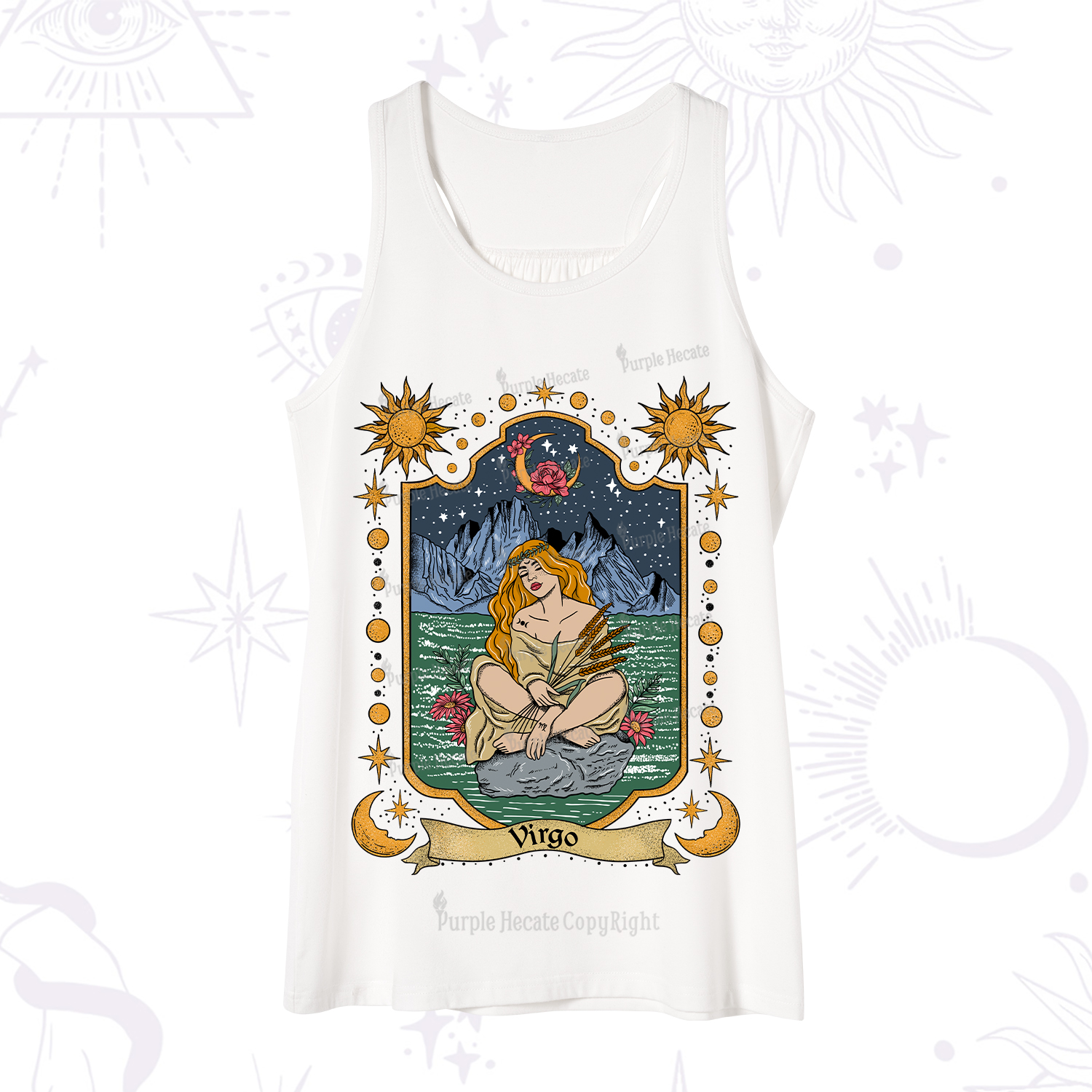 Purplehecate Virgo Zodiac Tank
