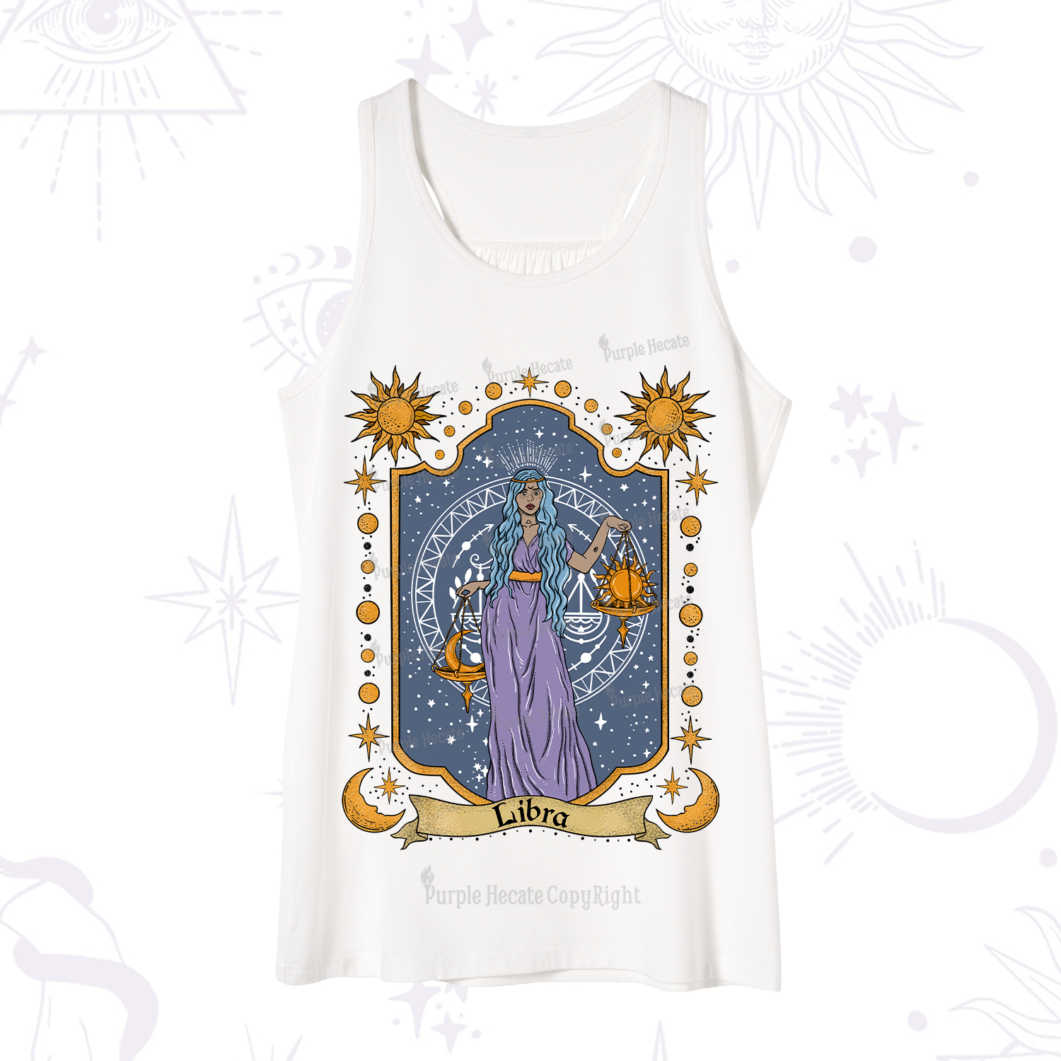Purplehecate Libra Zodiac Tank