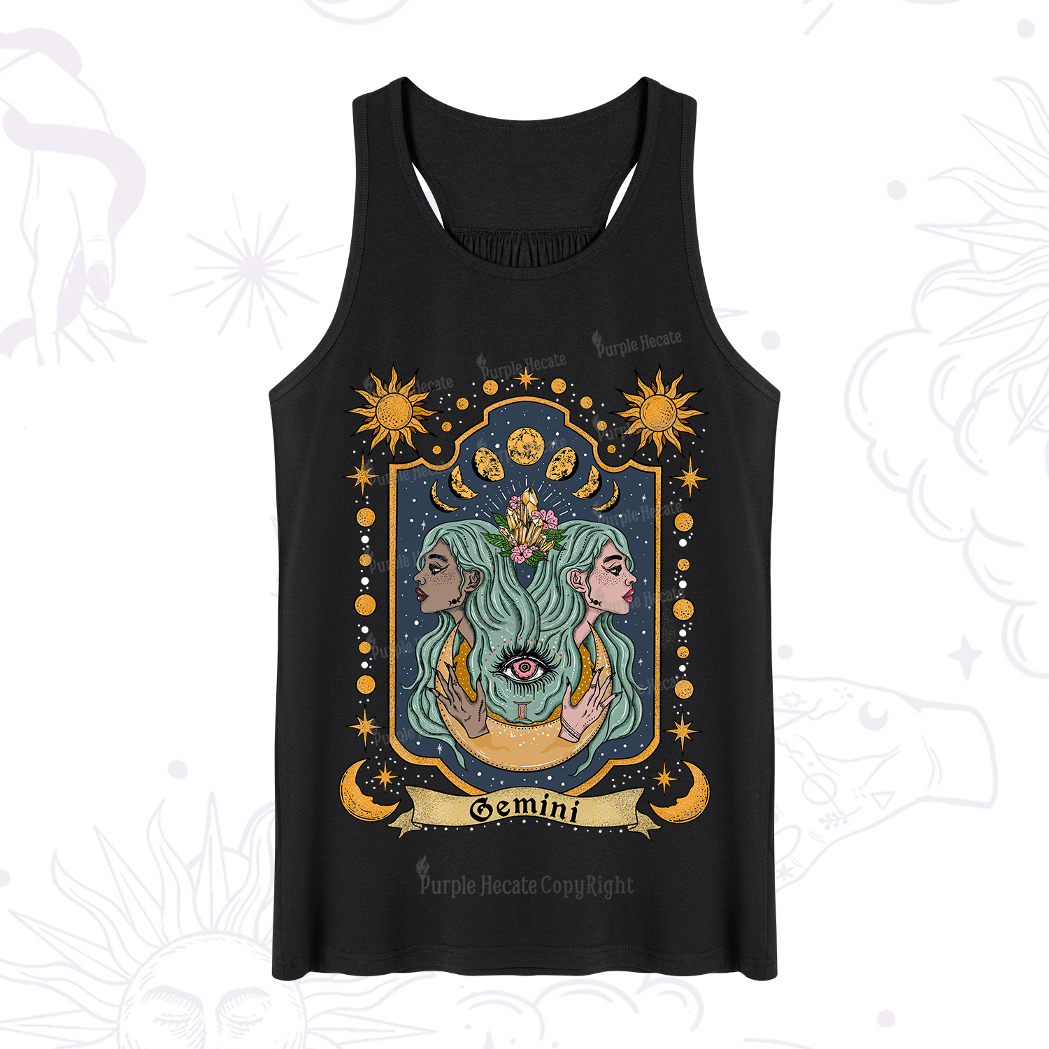 Purplehecate Gemini Zodiac Tank