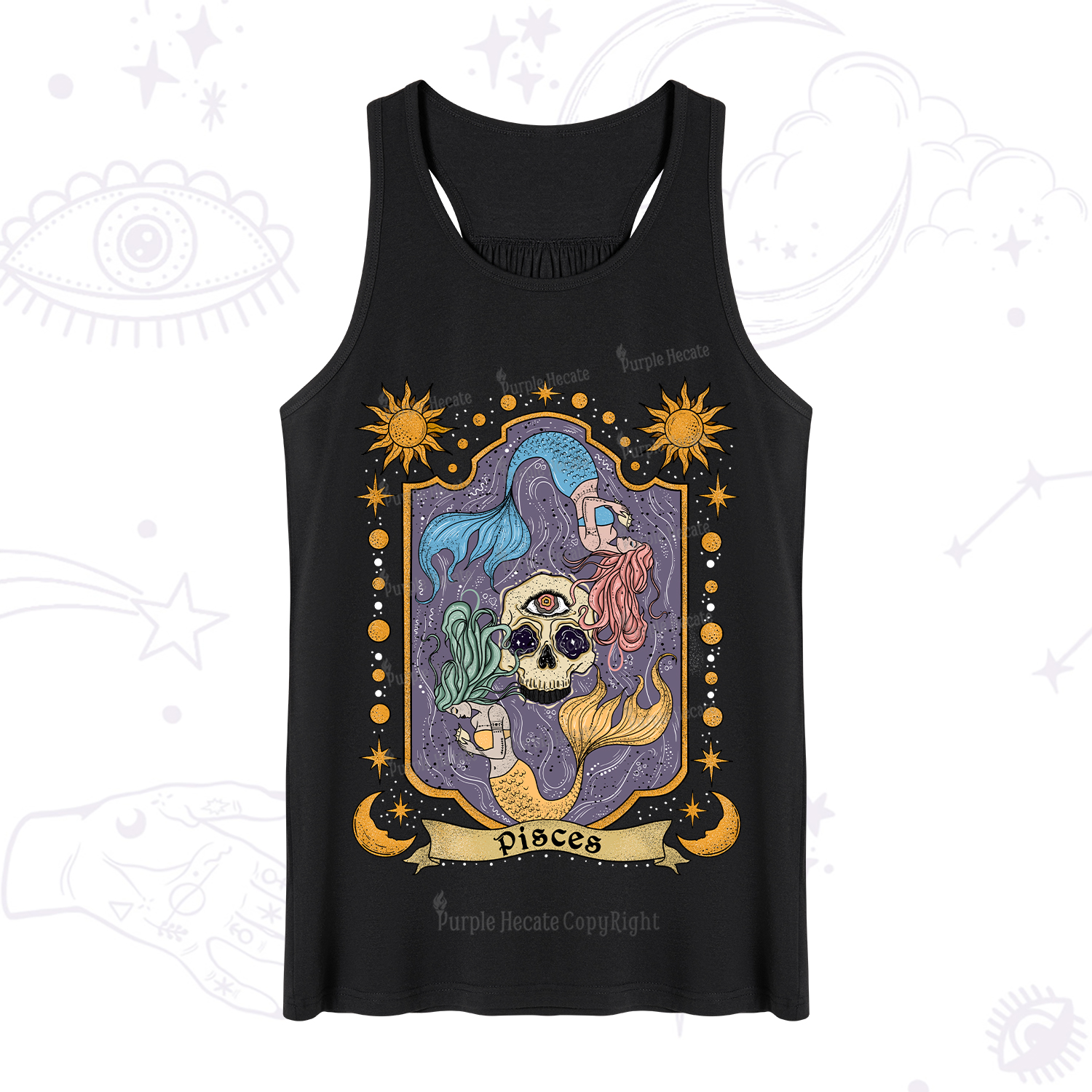 Purplehecate Pisces Zodiac tank