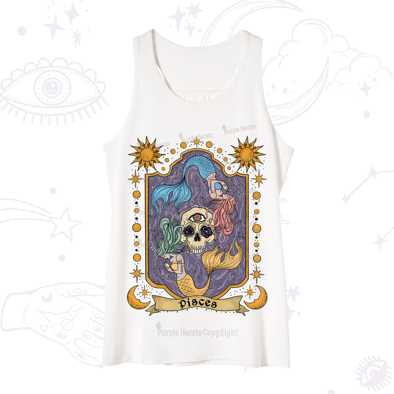 Purplehecate Pisces Zodiac tank