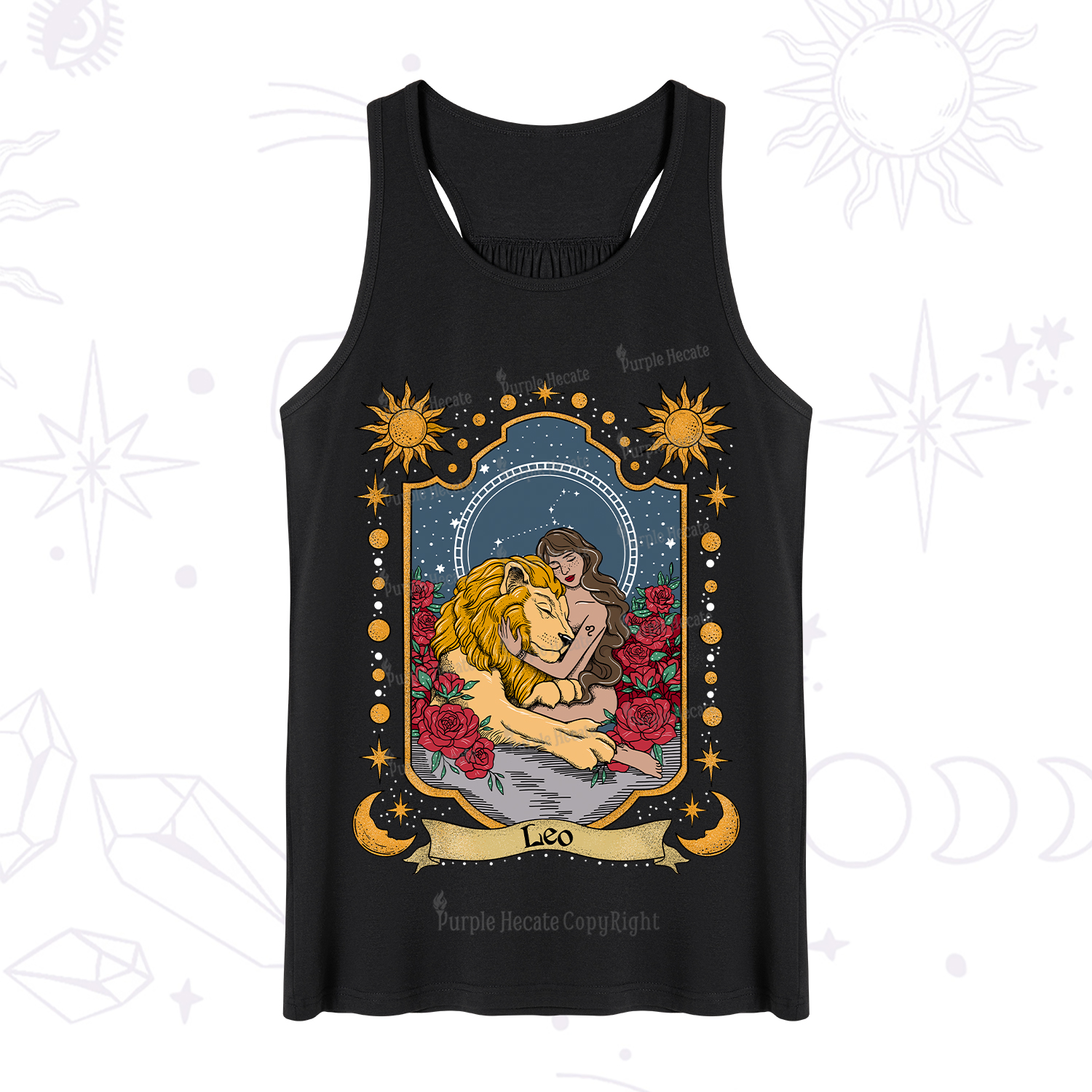 Purplehecate Leo Zodiac Tank