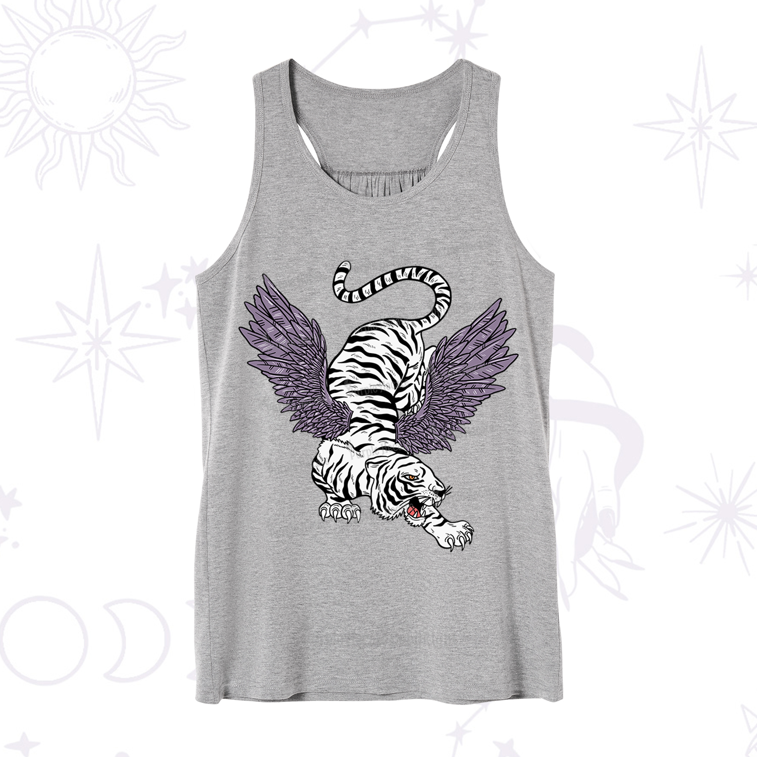 Purplehecate Tiger With Wings Tank