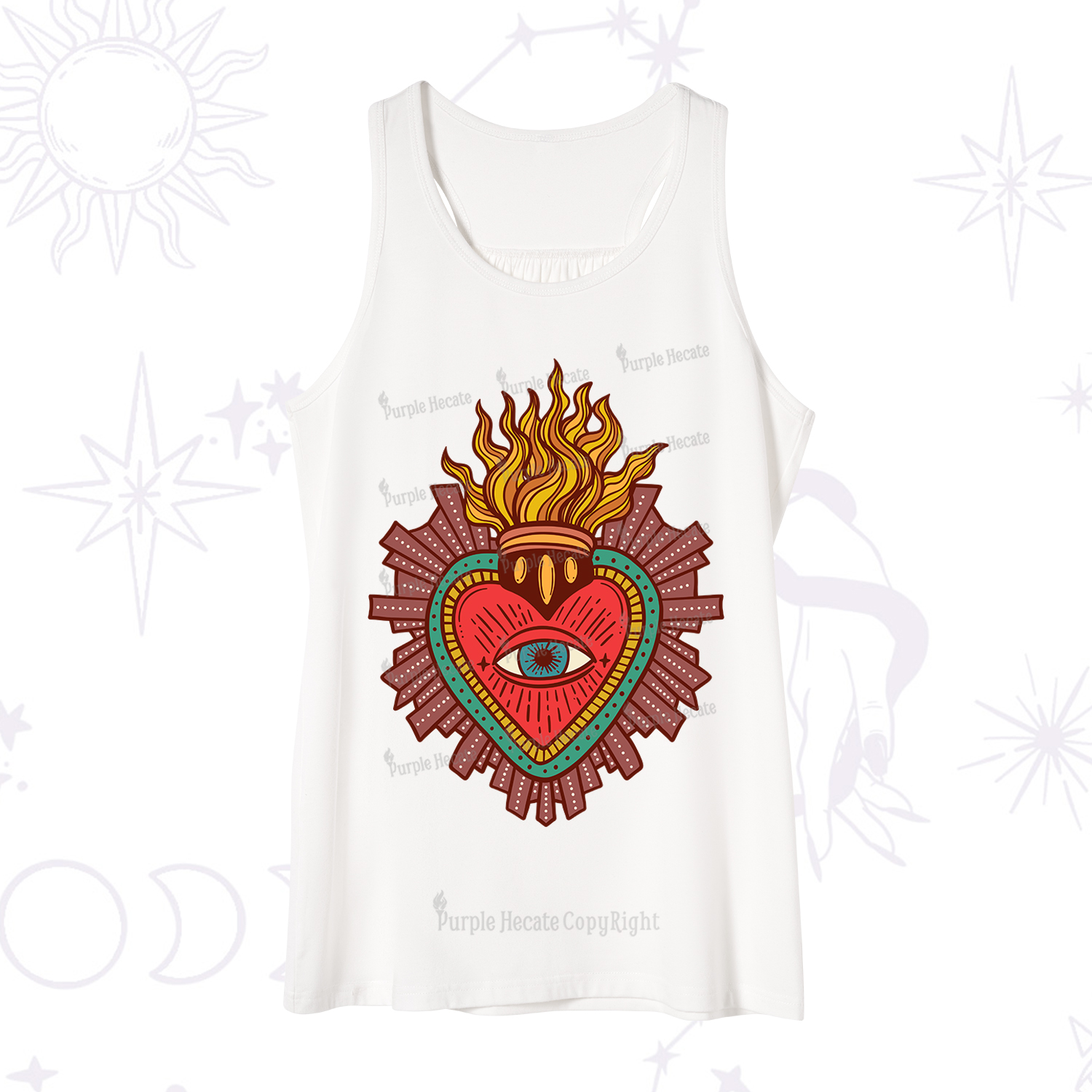 Purplehecate Sacred Heart Tank