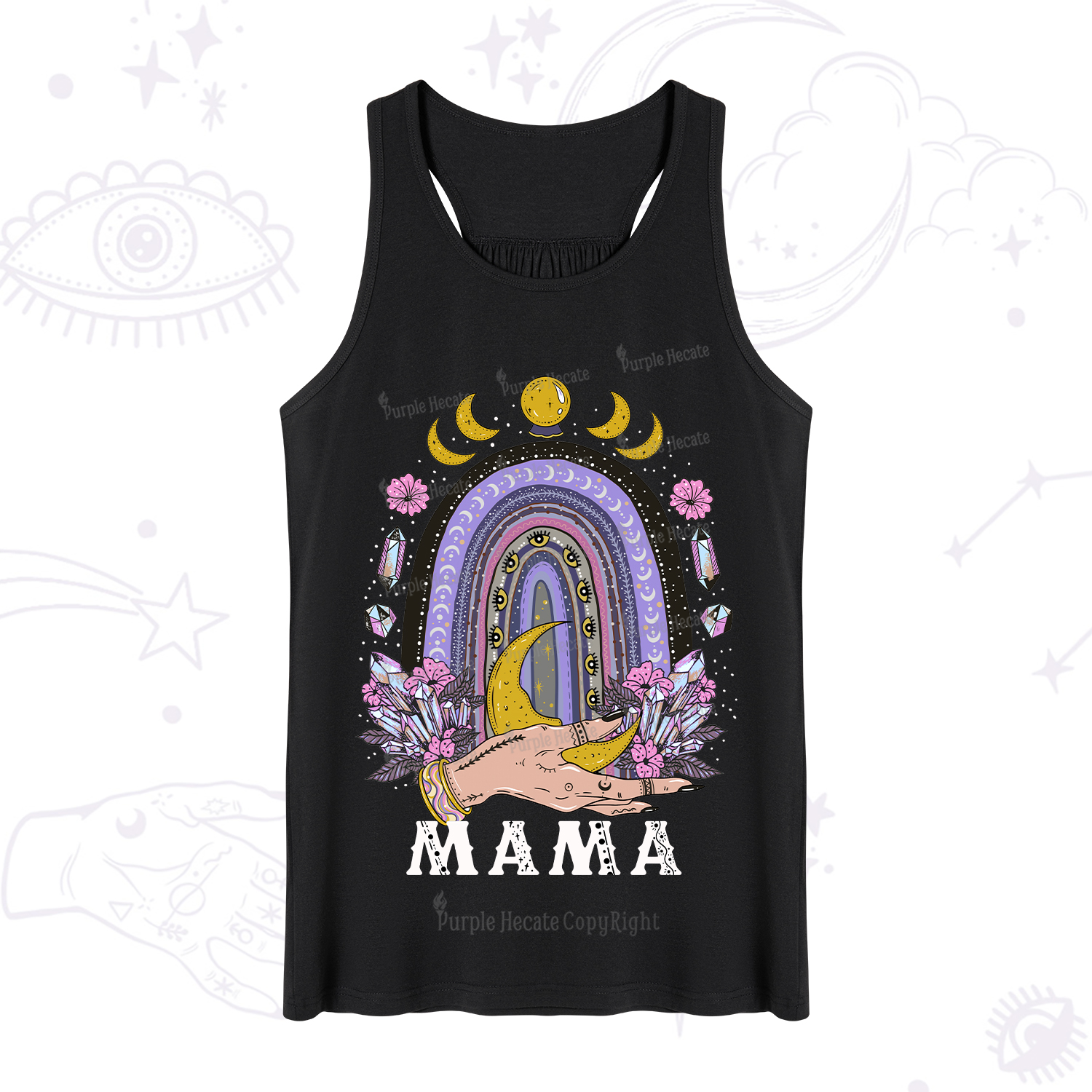 Purplehecate Gothic Mama Rainbow Tank