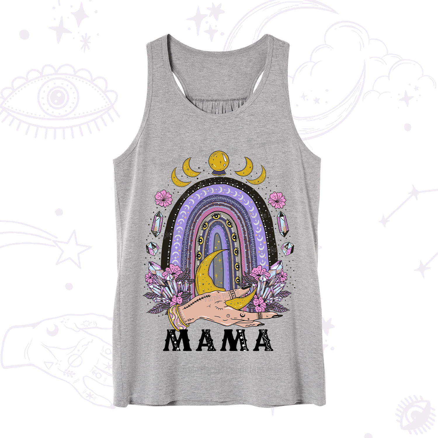 Purplehecate Gothic Mama Rainbow Tank