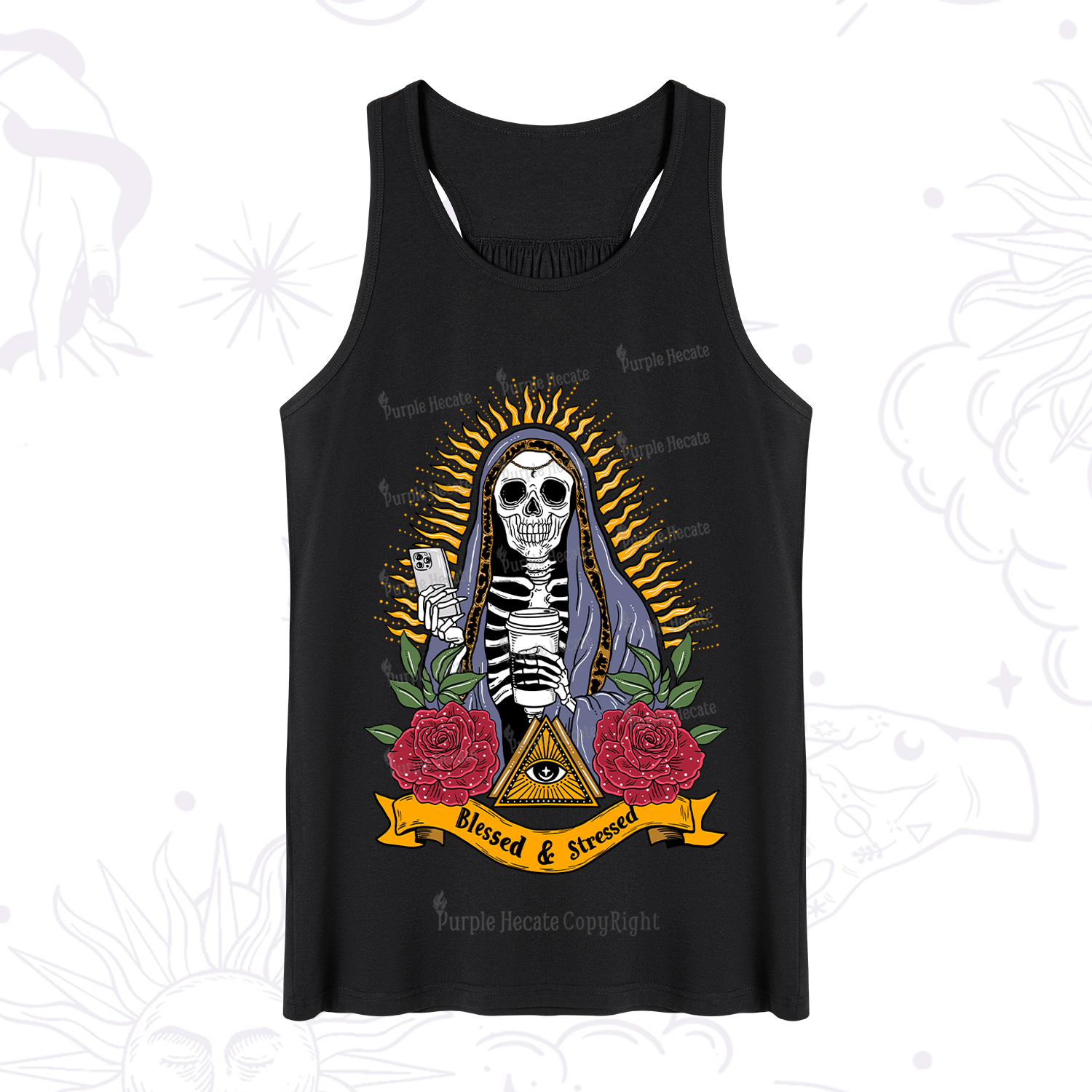 Purplehecate Blessed And Stressed Tank