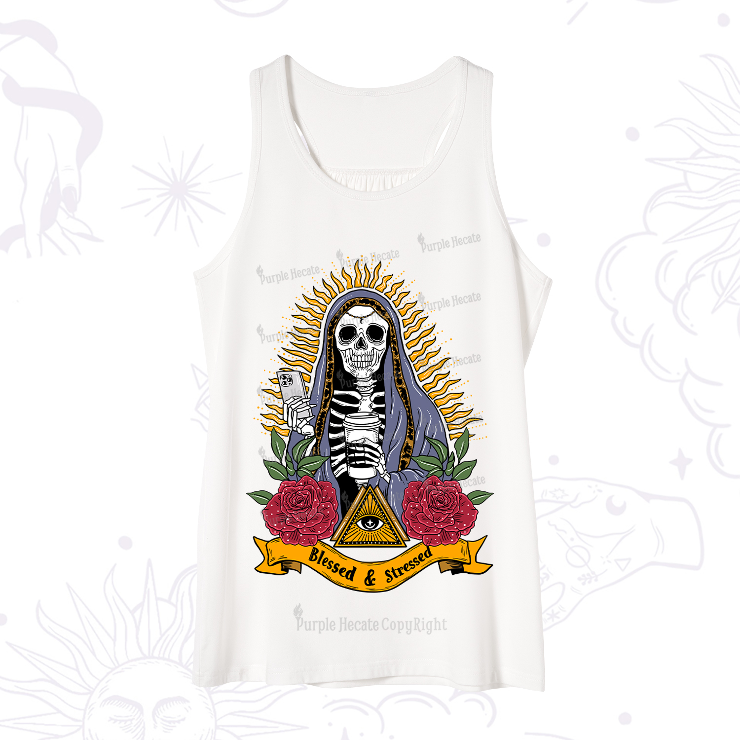 Purplehecate Blessed And Stressed Tank