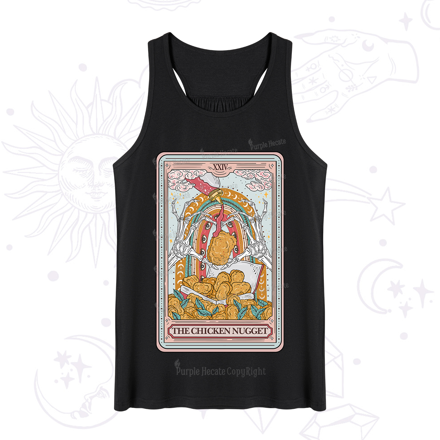 Purplehecate The Chicken Nugget Food Tarot Tank