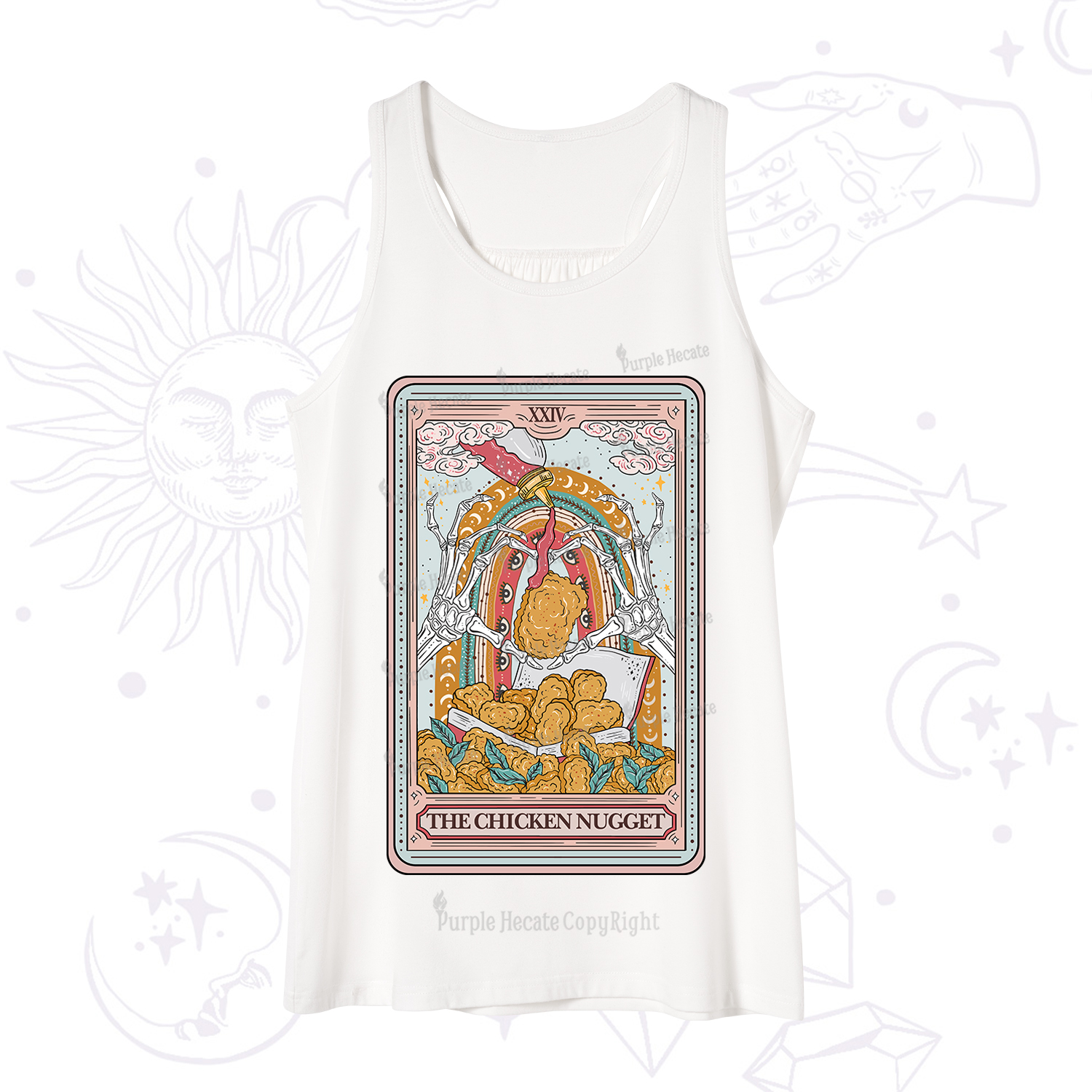 Purplehecate The Chicken Nugget Food Tarot Tank