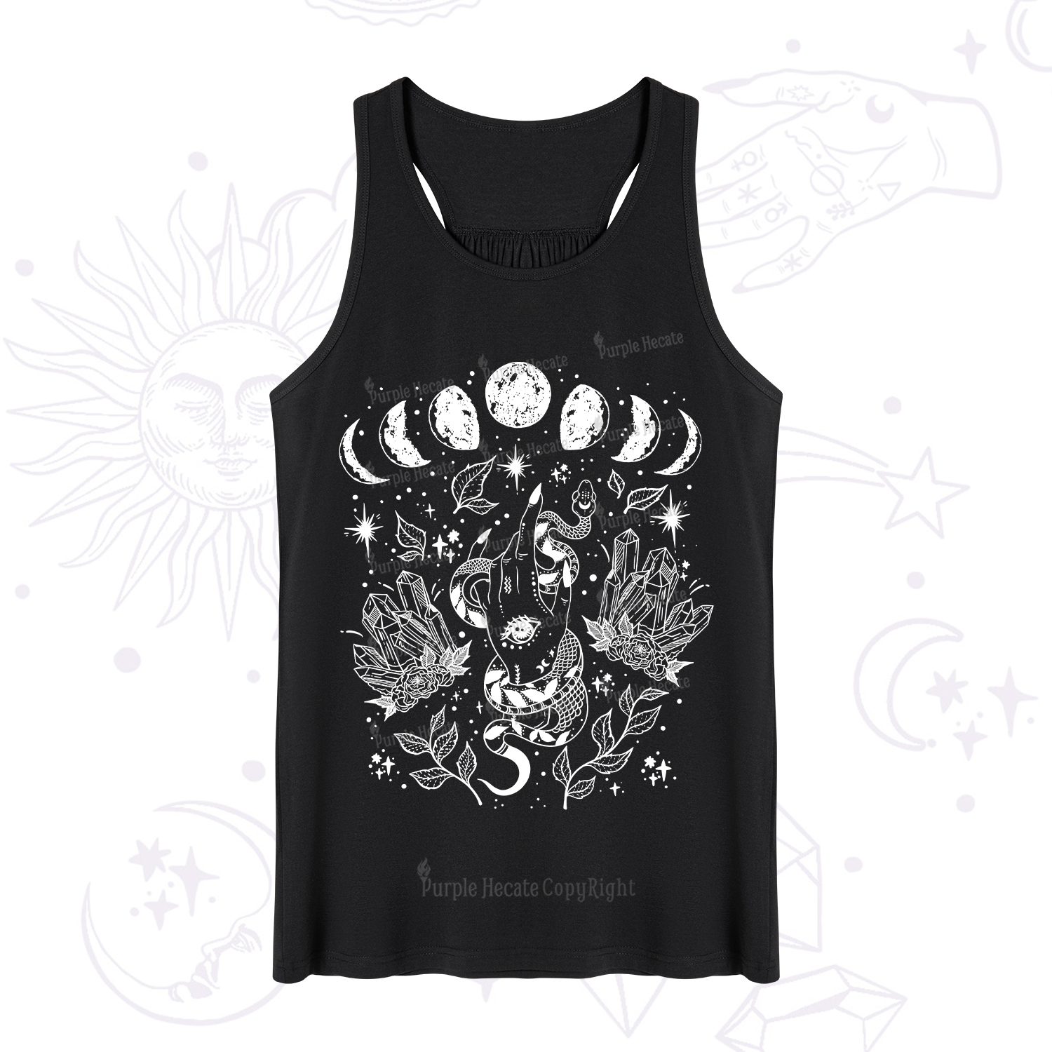 Purplehecate Reach For The Moon Tank