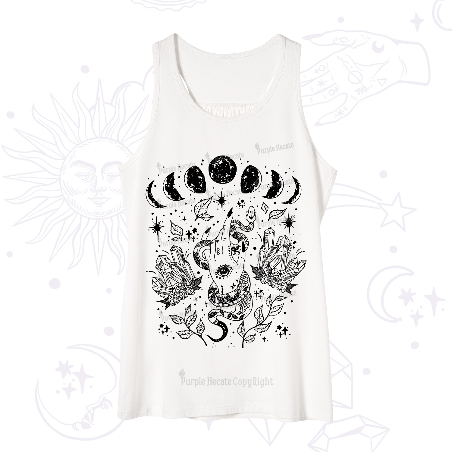 Purplehecate Reach For The Moon Tank