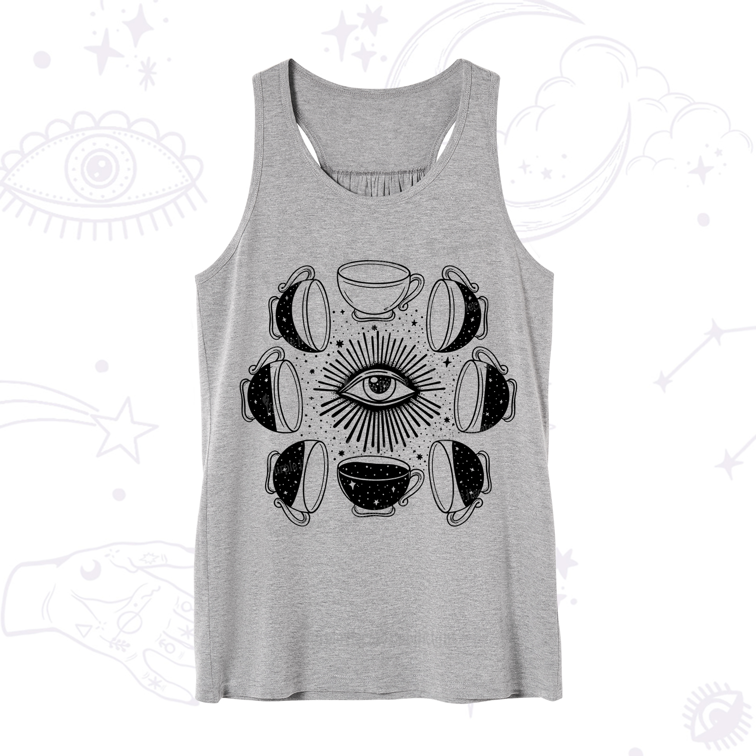 Purplehecate Moon Phase Coffee Tank