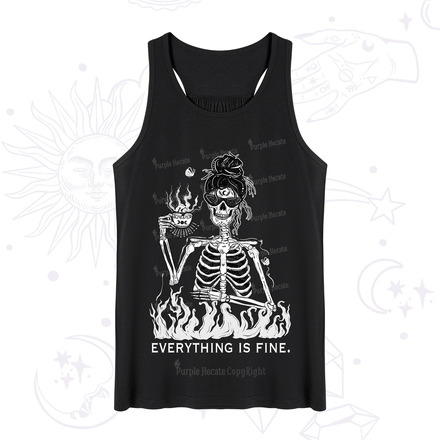 Purplehecate Everything Is Fine Tank