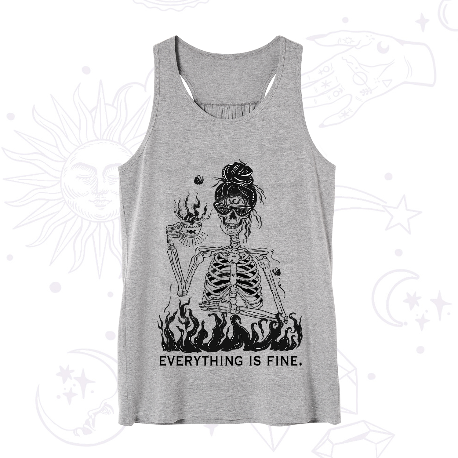 Purplehecate Everything Is Fine Tank