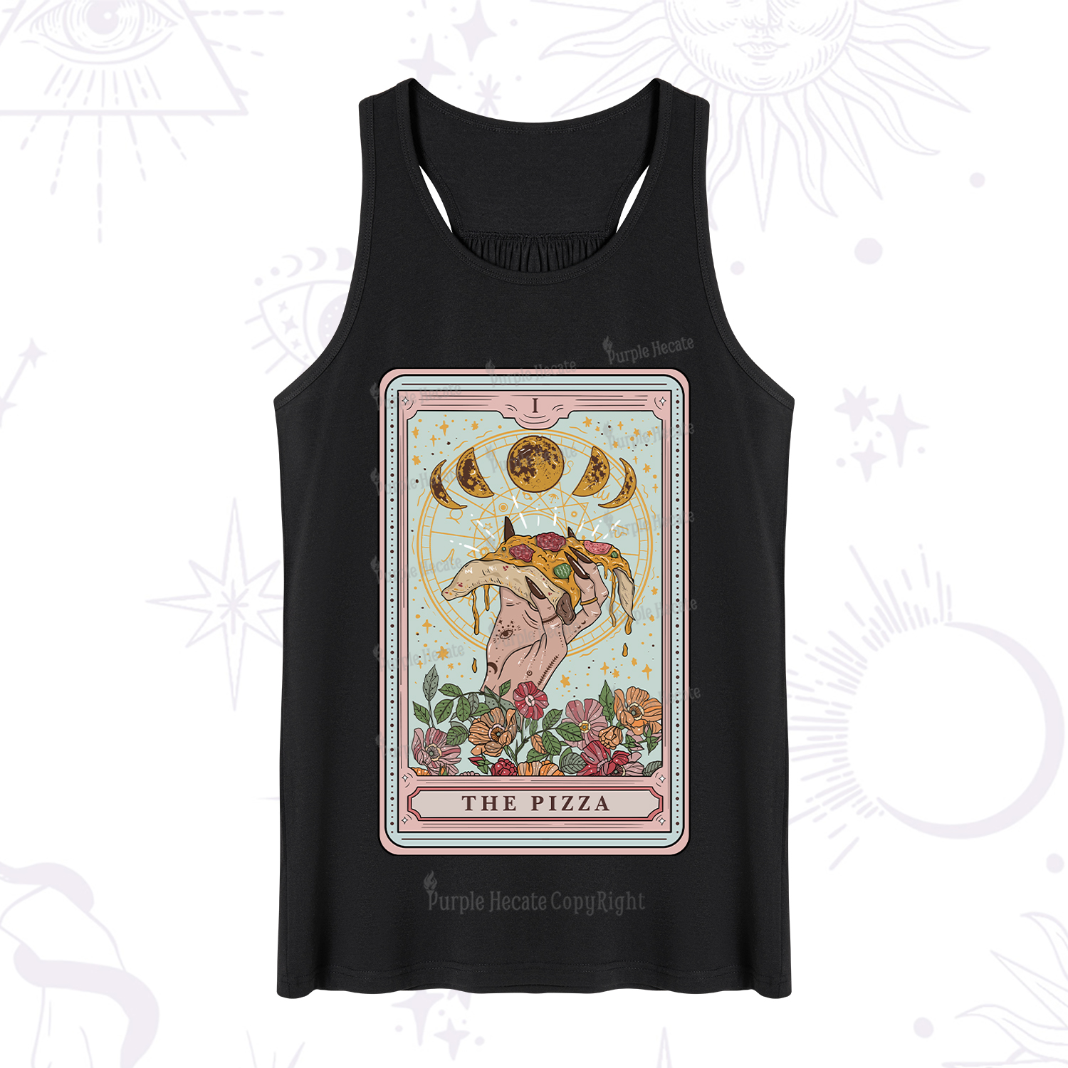Purplehecate The Pizza Tarot Tank