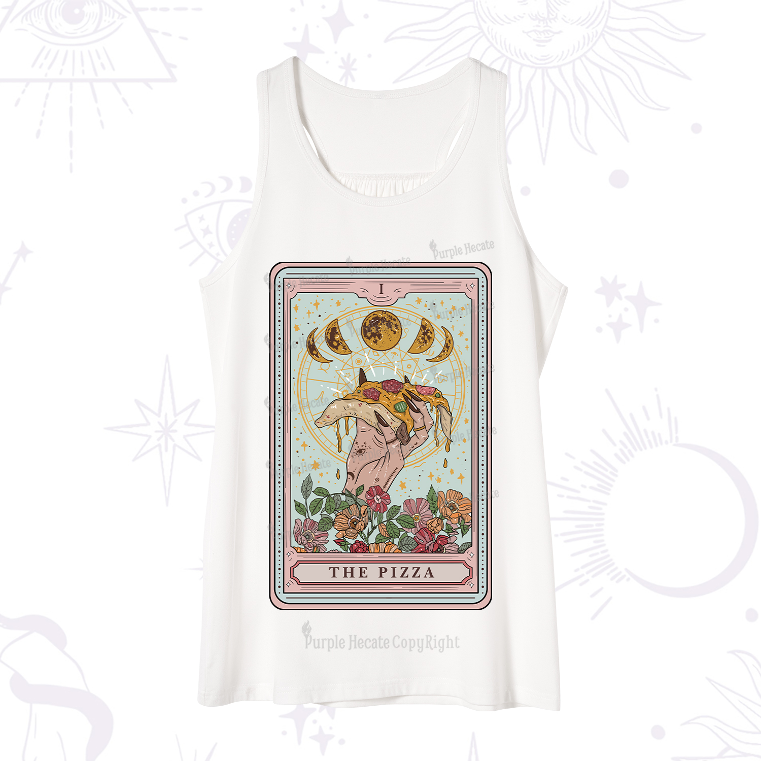 Purplehecate The Pizza Tarot Tank