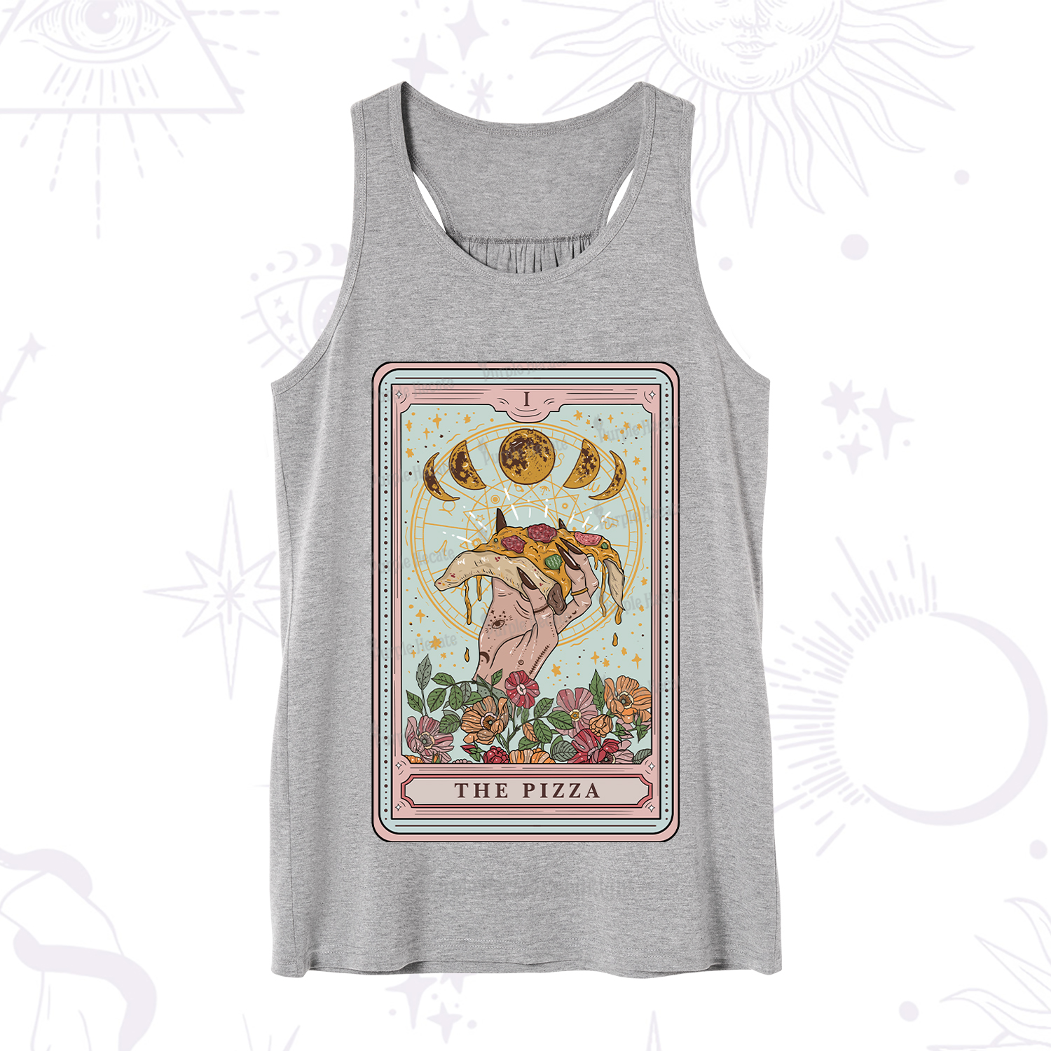 Purplehecate The Pizza Tarot Tank